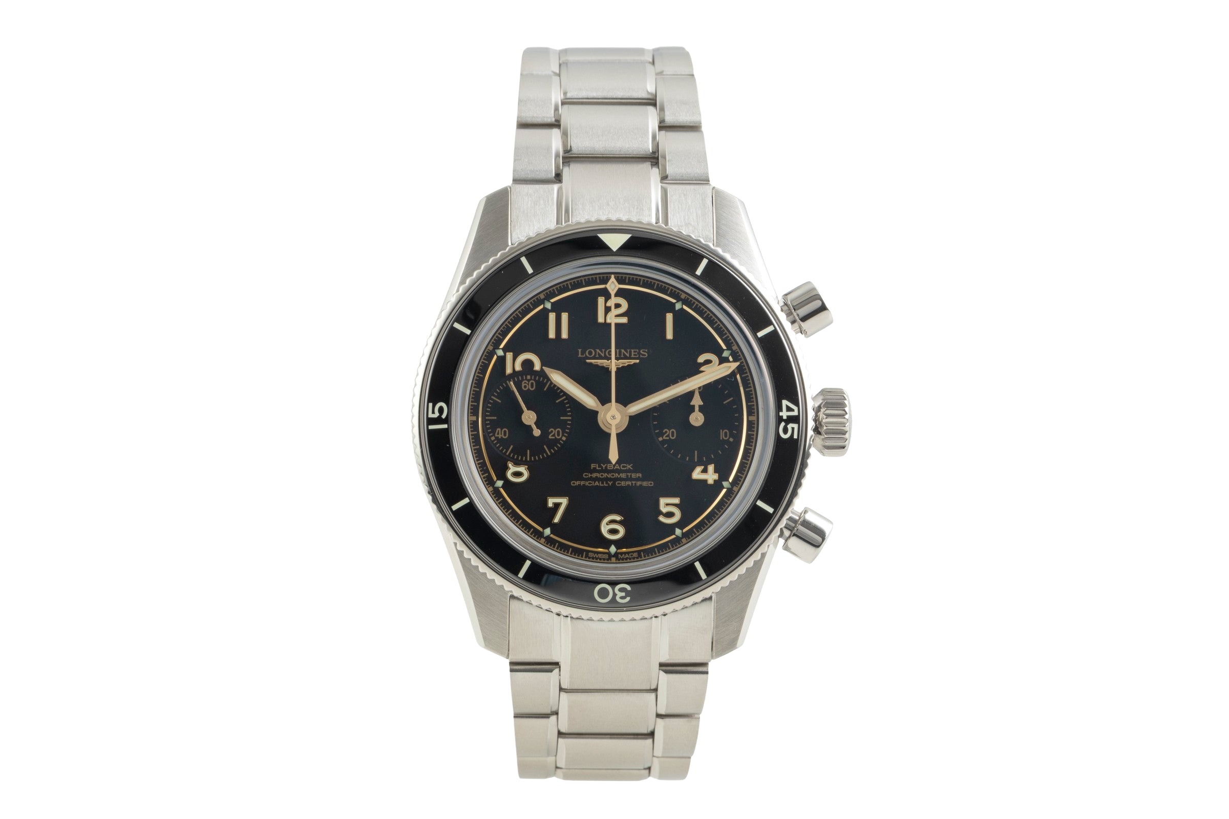 Longines Spirit chronograph steel manual winding Kal. L792.4 Ref