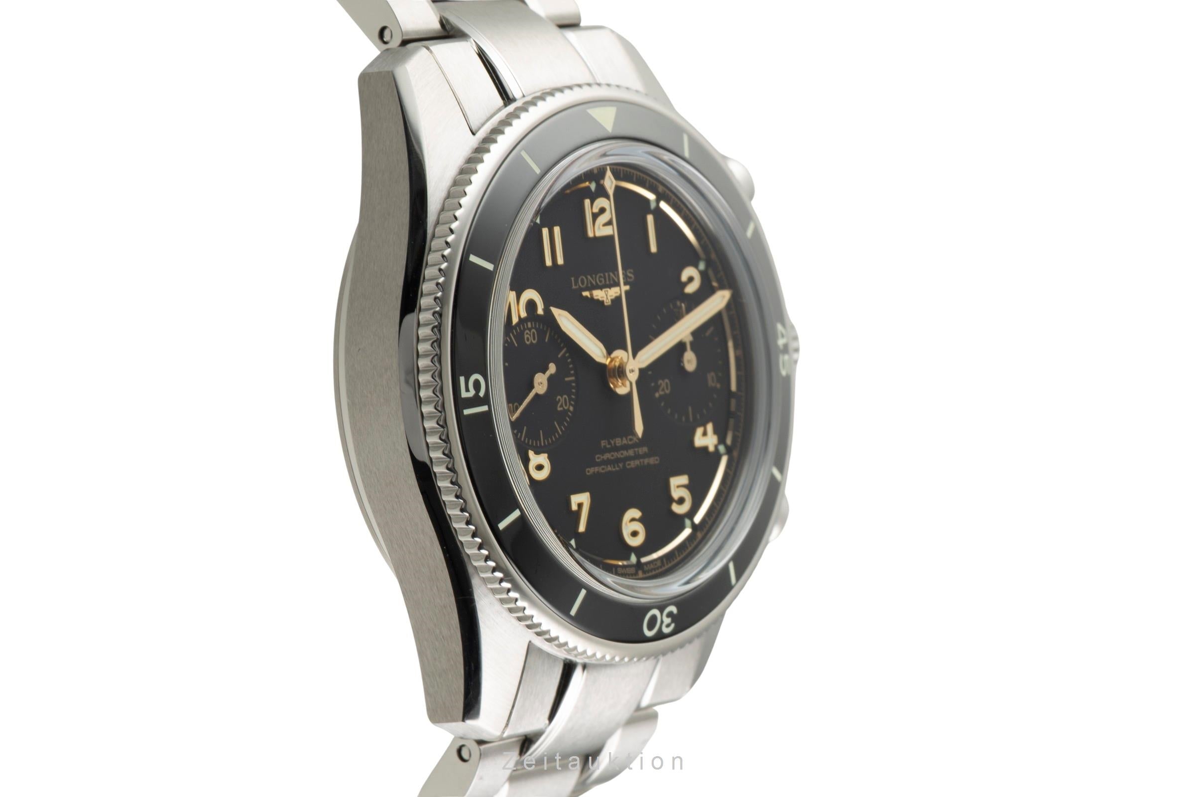 Longines Spirit cronografo acciaio carica manuale orologio da uomo L3.721.4.53.6 LP: 5100EUR  [2602901]