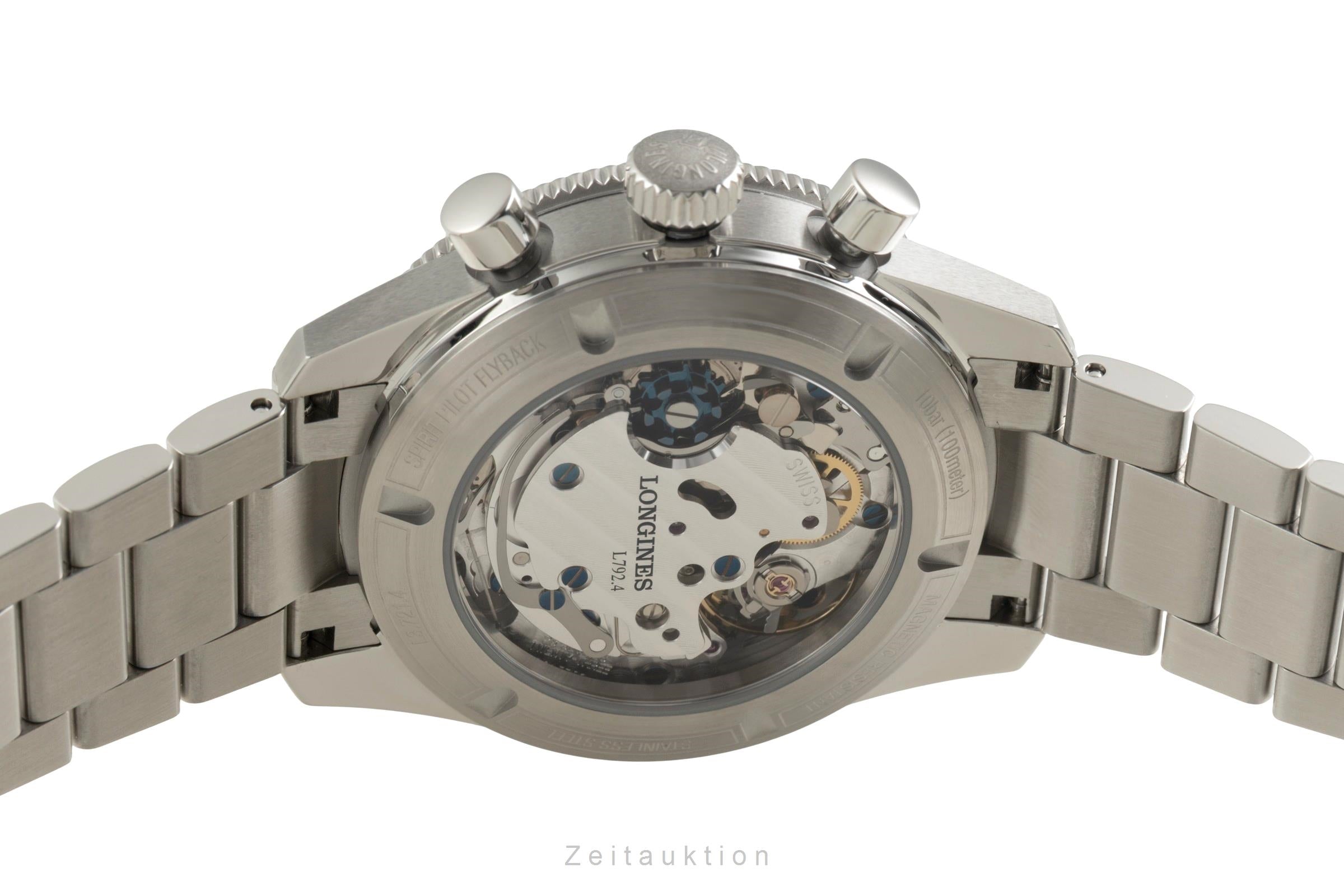 Longines Spirit chronograph steel manual winding Kal. L792.4 Ref