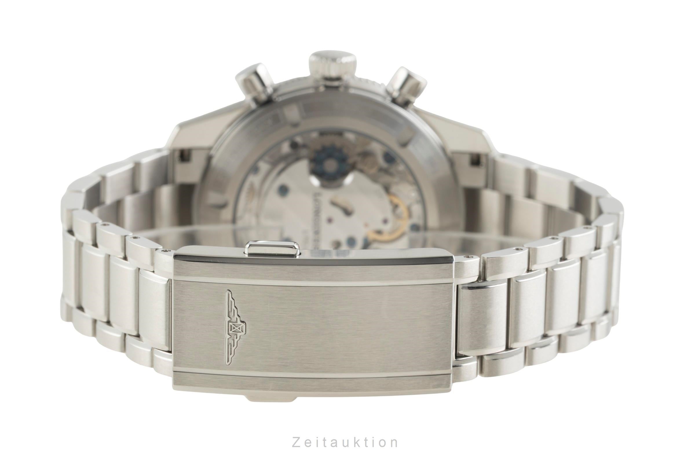 Longines Spirit cronografo acciaio carica manuale orologio da uomo L3.721.4.53.6 LP: 5100EUR  [2602901]