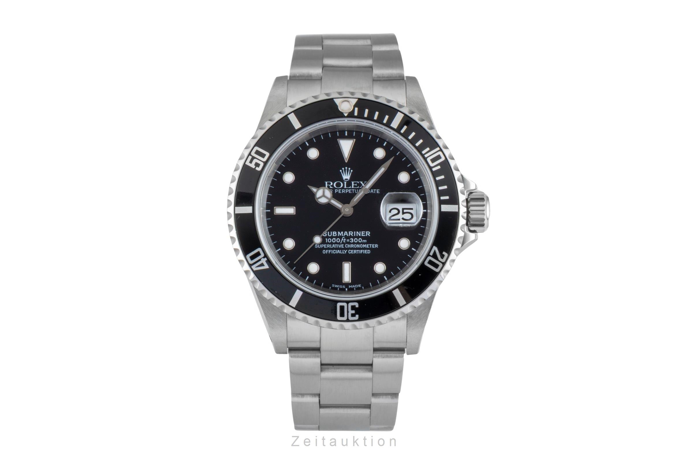 Rolex Submariner acier automatique montre pour hommes 16610  [2602902]