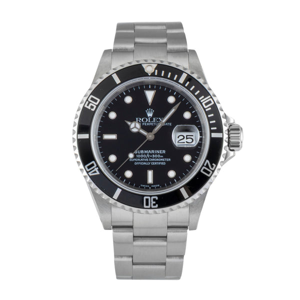 Rolex Submariner acier automatique montre pour hommes 16610  [2602902]