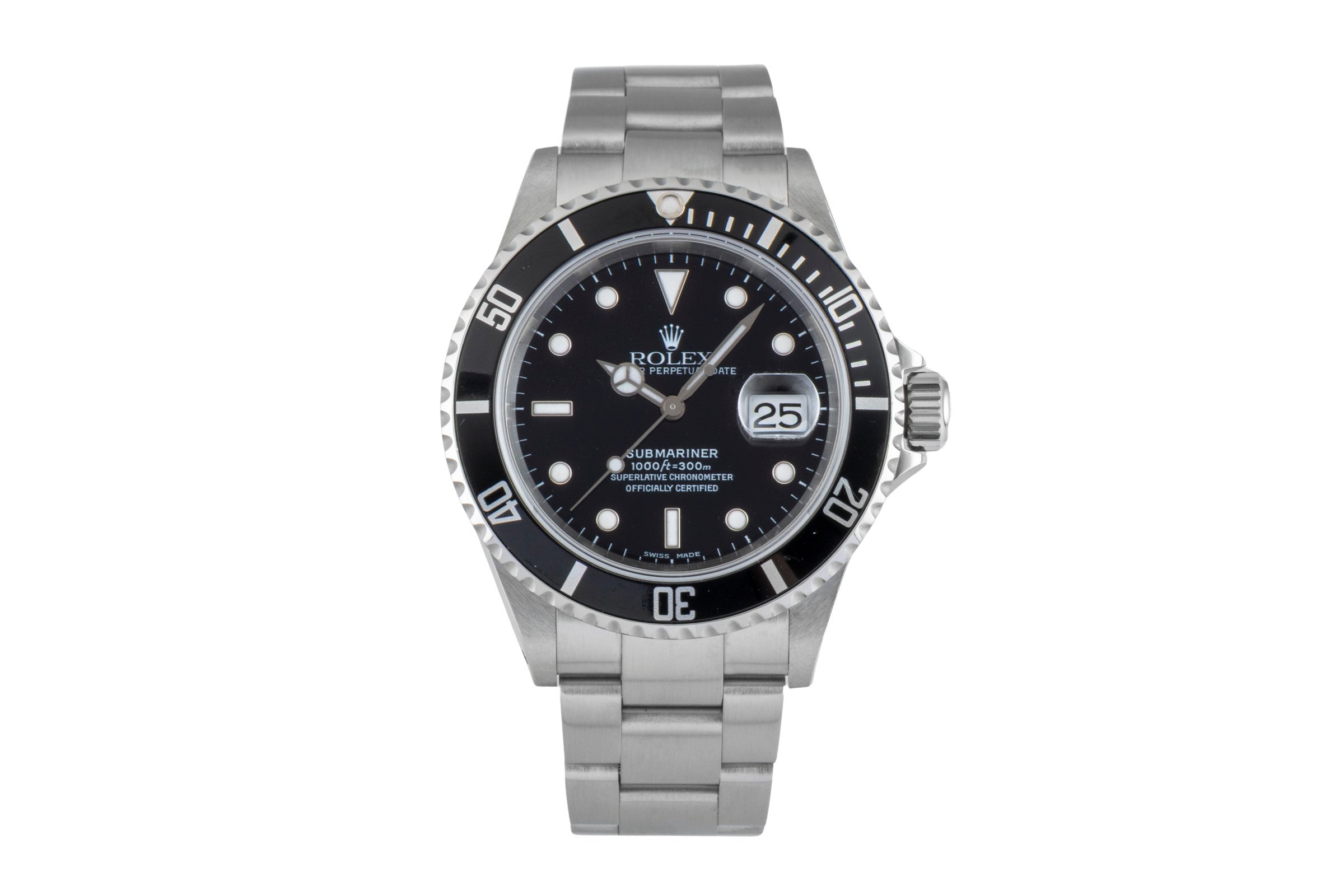 Rolex Submariner steel automatic men's watch 16610  [2602902]