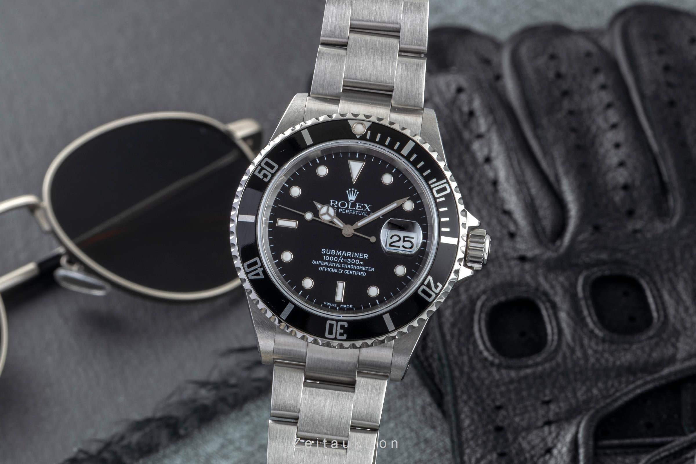 Rolex Submariner acier automatique montre pour hommes 16610  [2602902]