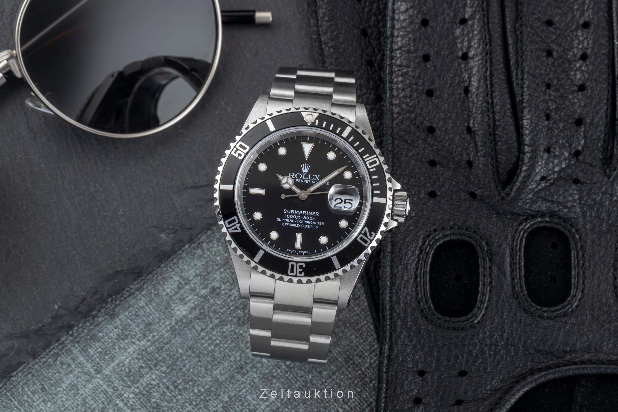 Rolex Submariner acier automatique montre pour hommes 16610  [2602902]