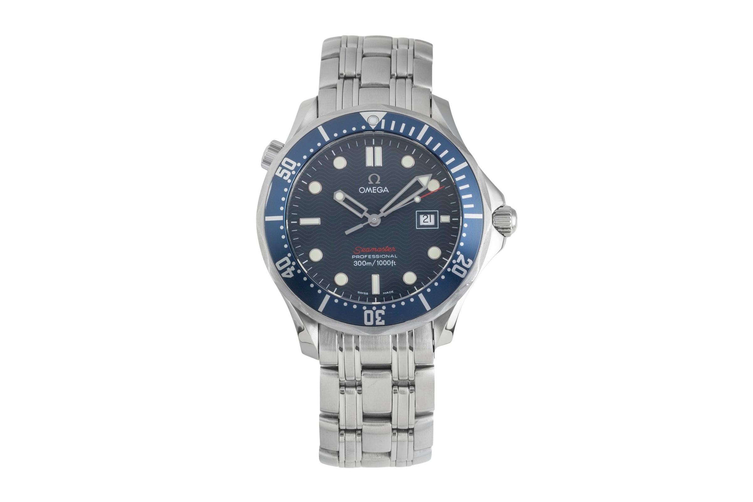 Omega Seamaster steel quartz men's watch 2221.80.00  [2602907]