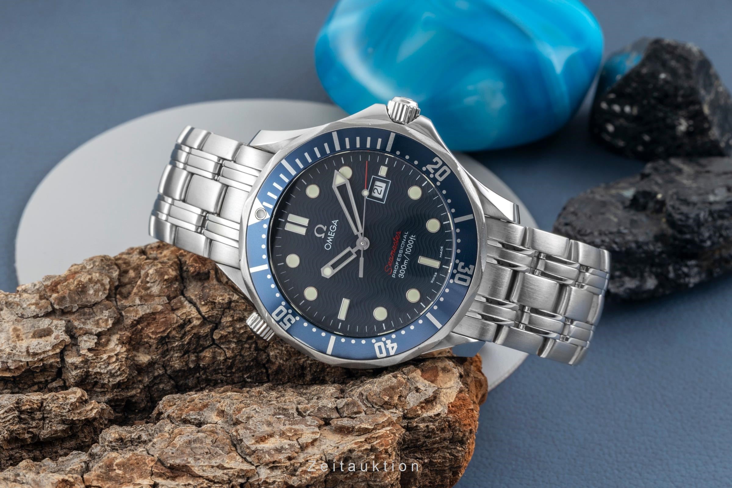 Omega Seamaster acier quartz montre pour hommes 2221.80.00  [2602907]