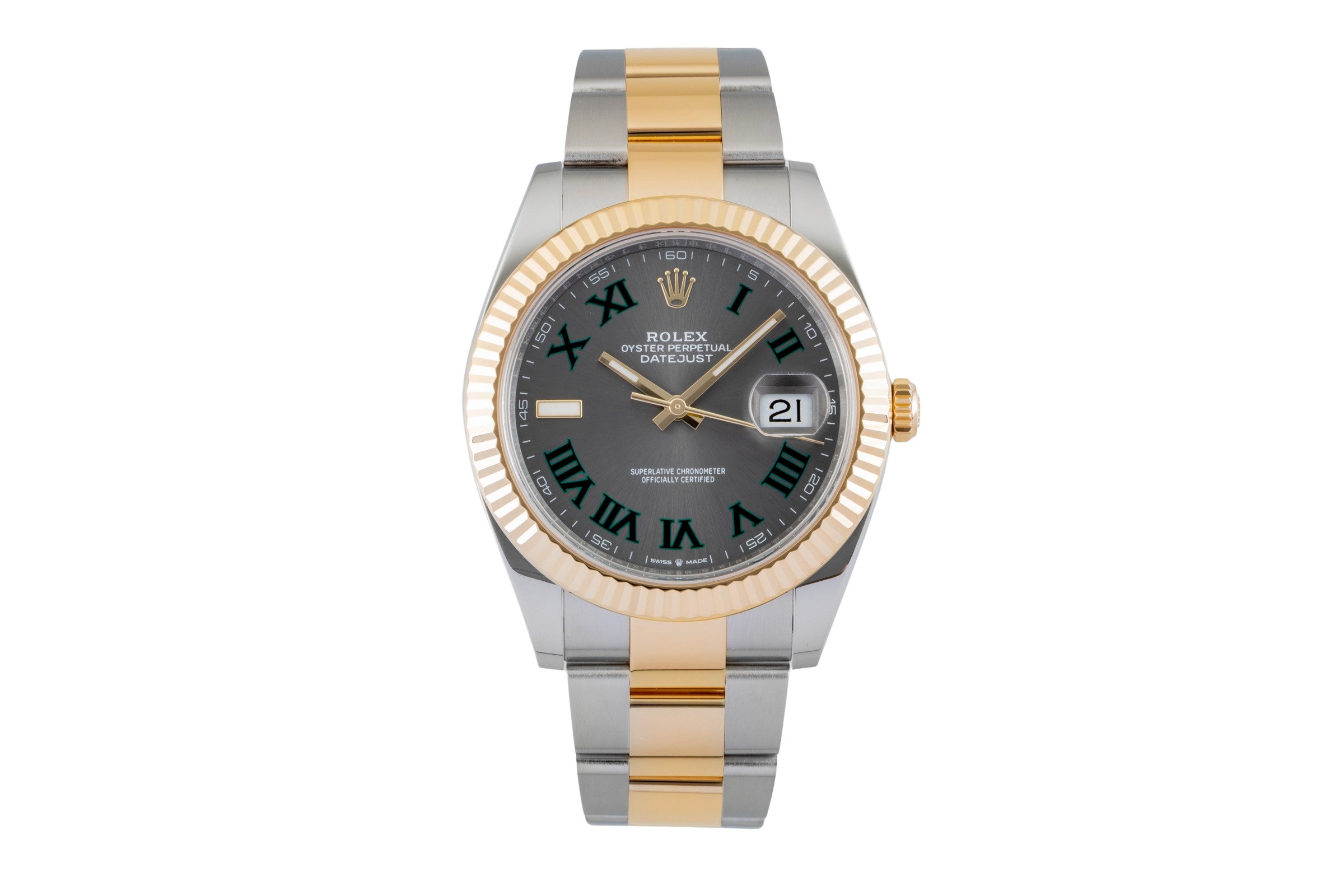 Rolex Datejust 41 "Wimbledon" Stahl / Gold Oyster Perpetual Ref 126333 B&P 2024 [2602912]