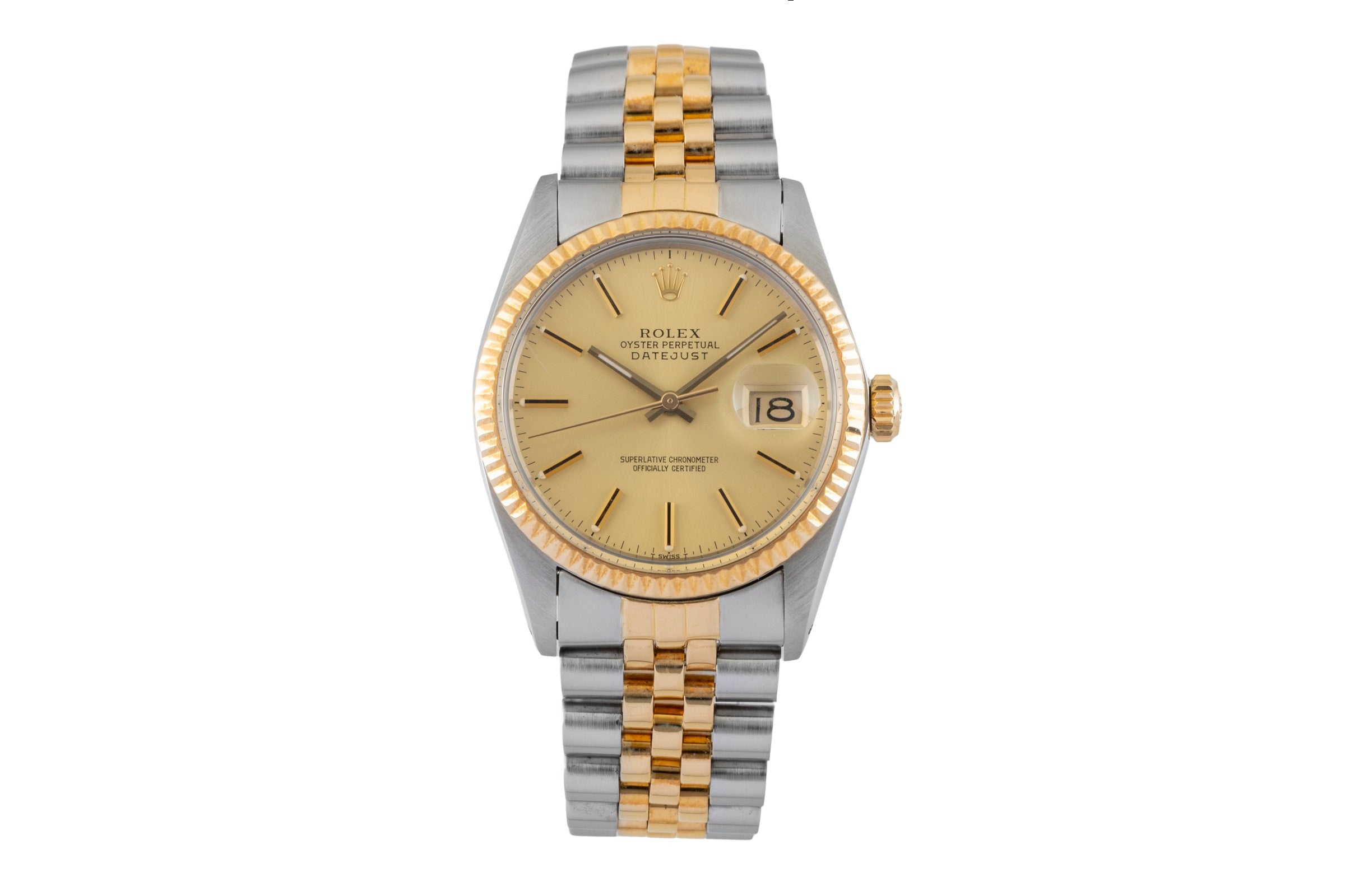 Rolex Datejust steel / gold automatic men's watch 16013 Vintage  [2602913]