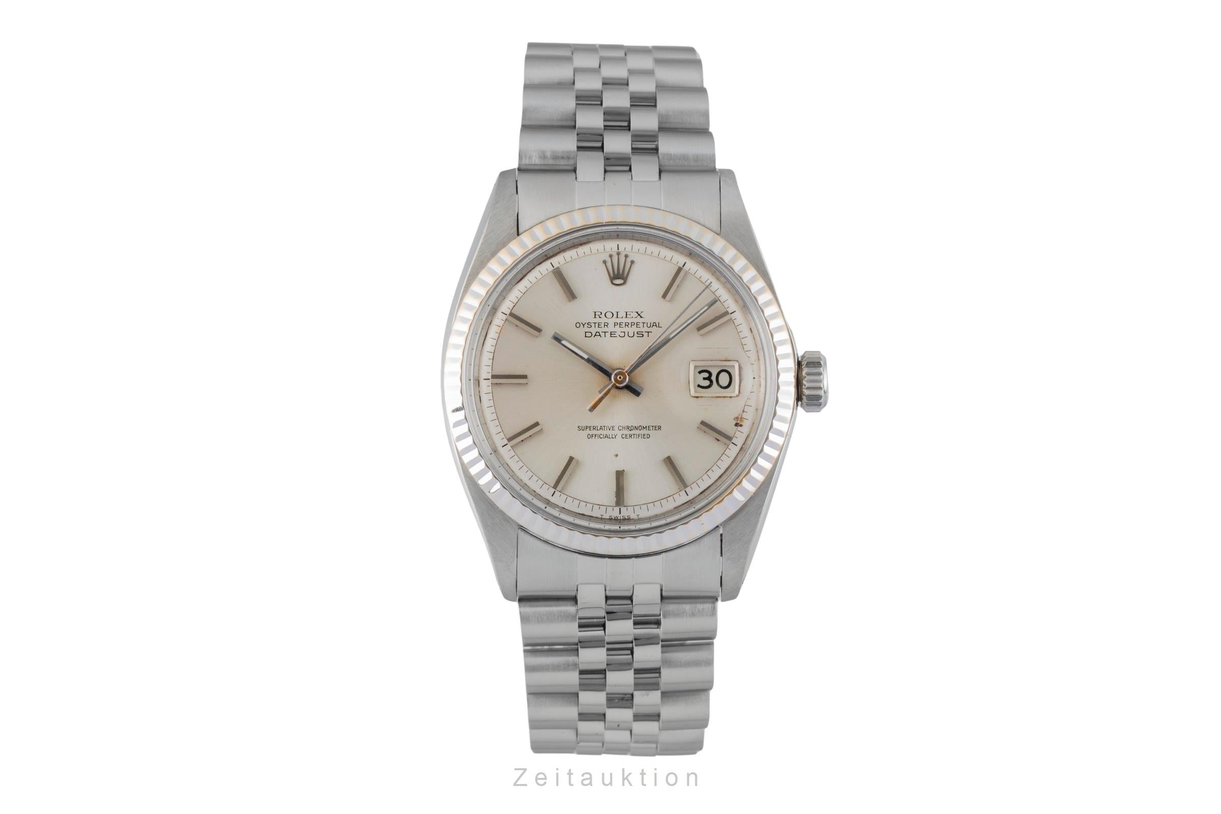 Rolex Datejust steel / white gold automatic men's watch 1601 Vintage  [2602915]