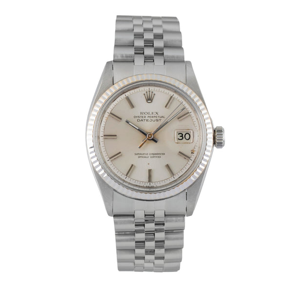 Rolex Datejust steel / white gold automatic men's watch 1601 Vintage  [2602915]
