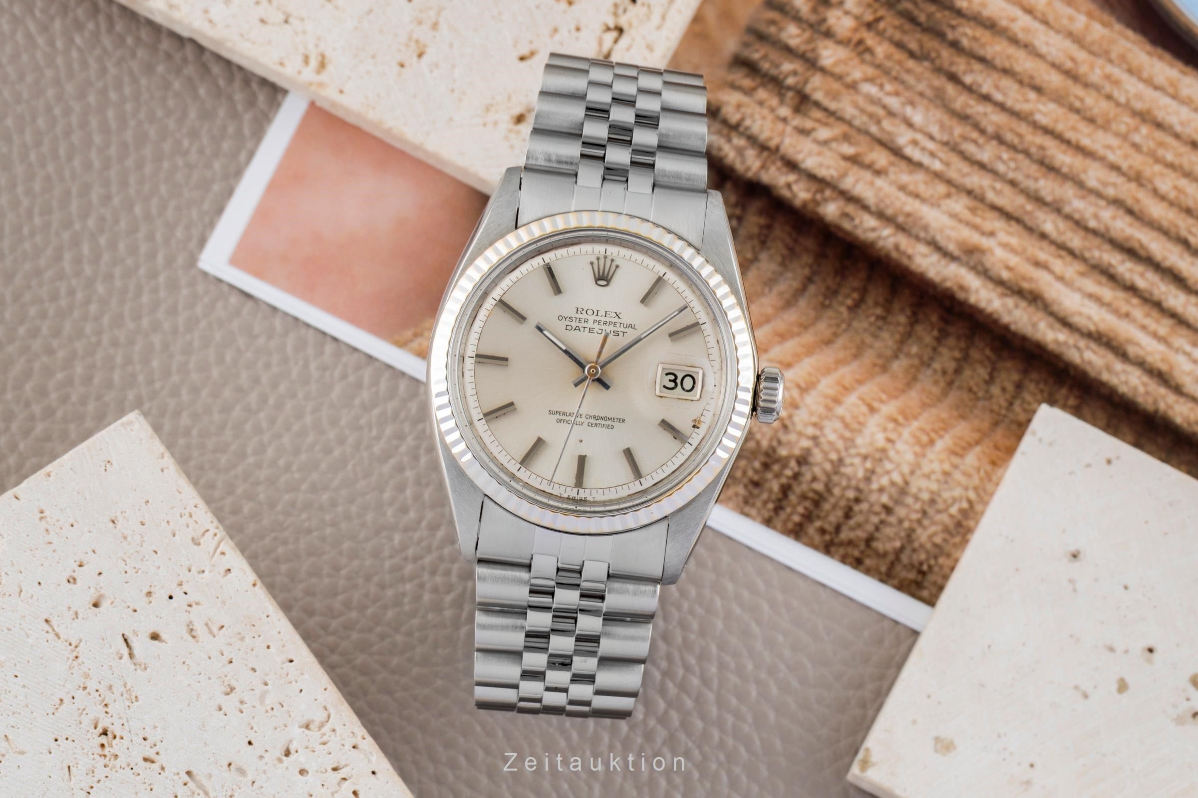 Rolex Datejust steel / white gold automatic men's watch 1601 Vintage  [2602915]
