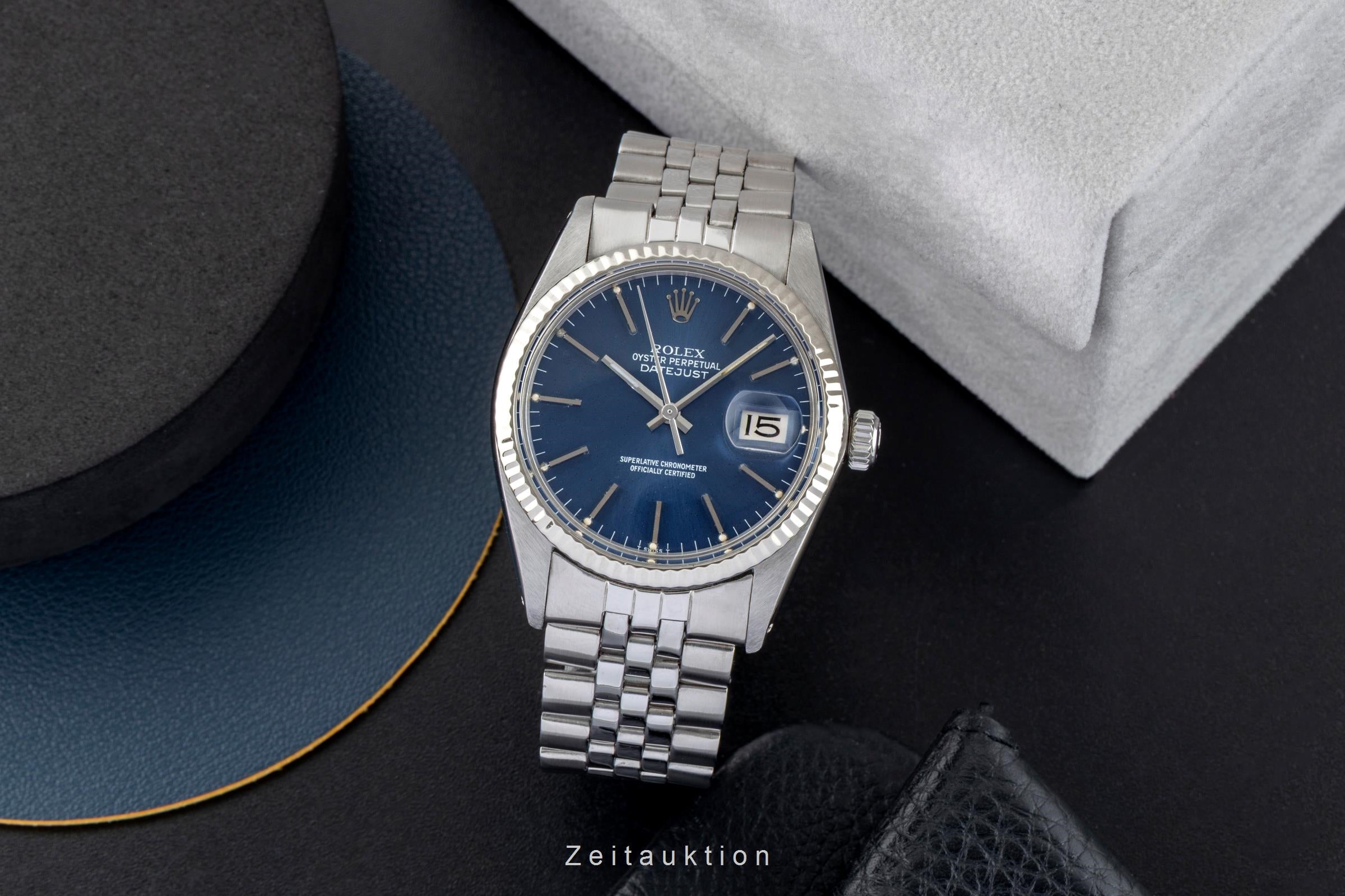 Rolex Datejust steel / white gold automatic men's watch 16030 Vintage  [2602918]