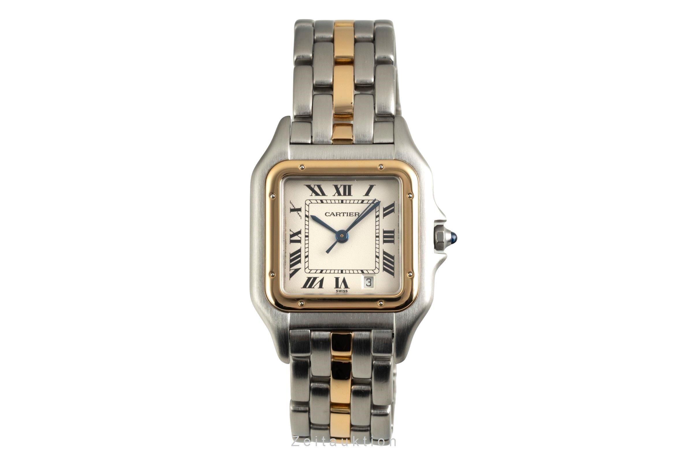 Cartier Panthere acero / oro cuarzo reloj para damas  W25028B5, 187949 LP: 12100EUR  [2602930]