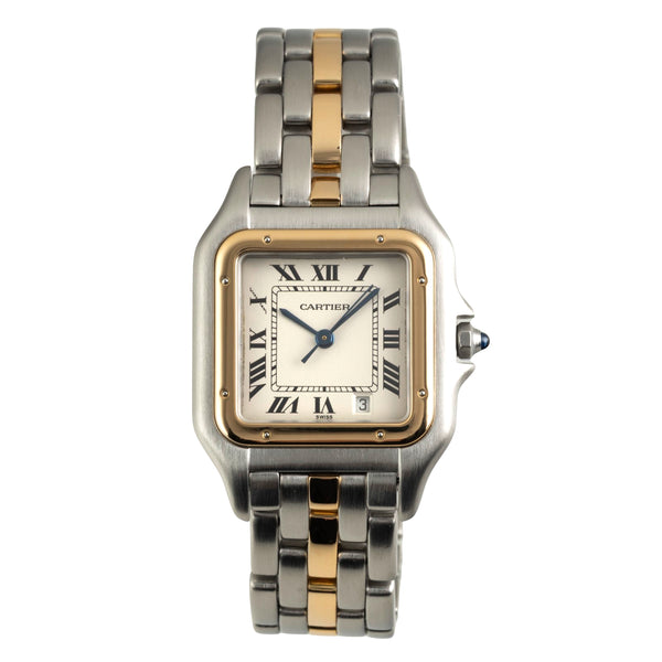 Cartier Panthere acero / oro cuarzo reloj para damas  W25028B5, 187949 LP: 12100EUR  [2602930]