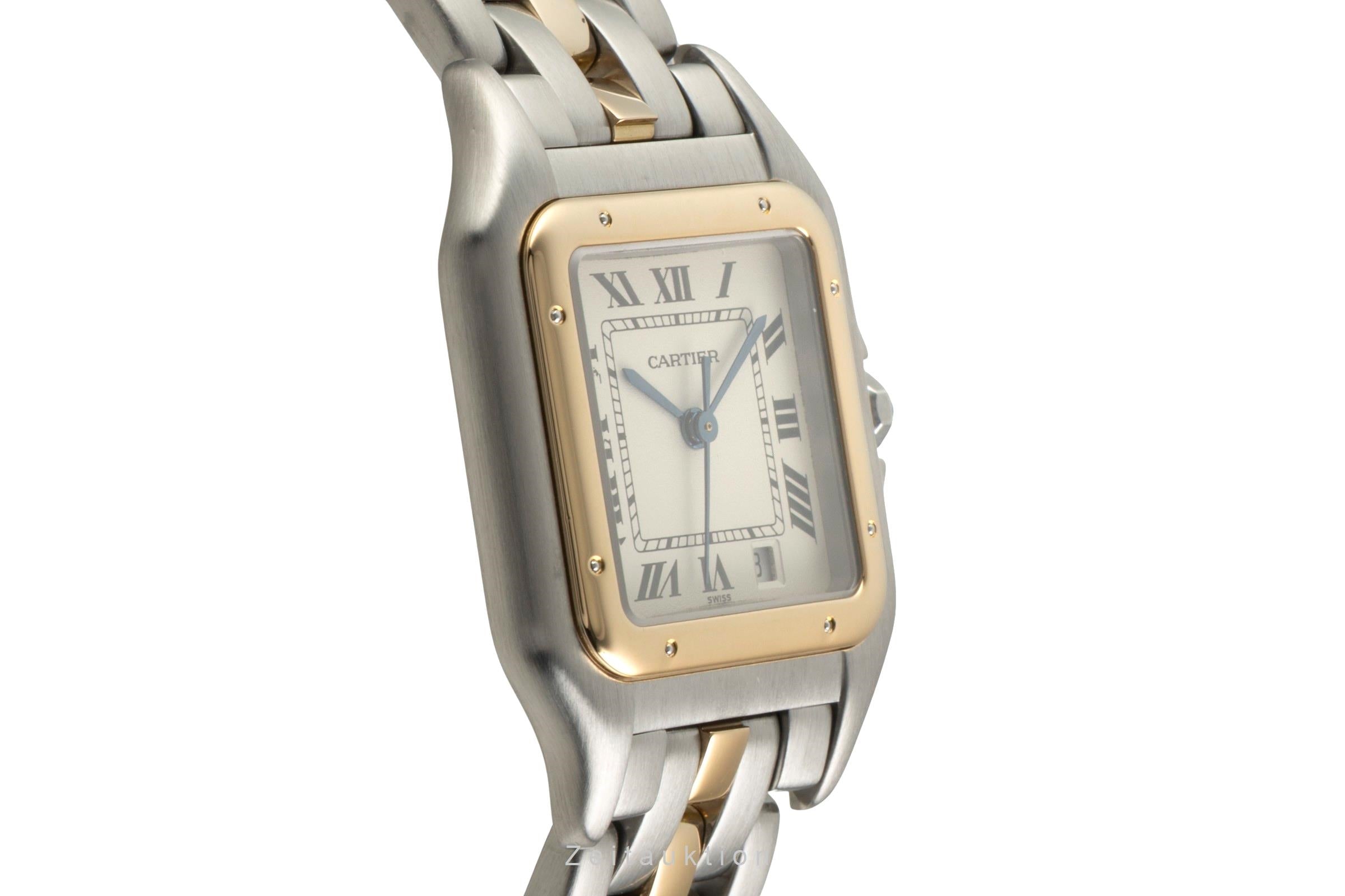 Cartier Panthere acero / oro cuarzo reloj para damas  W25028B5, 187949 LP: 12100EUR  [2602930]