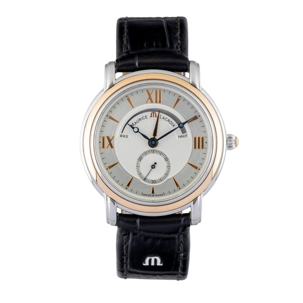 Maurice Lacroix Masterpiece Stahl / Gold Handaufzug Herrenuhr Ref. AL 85999  [2602931]