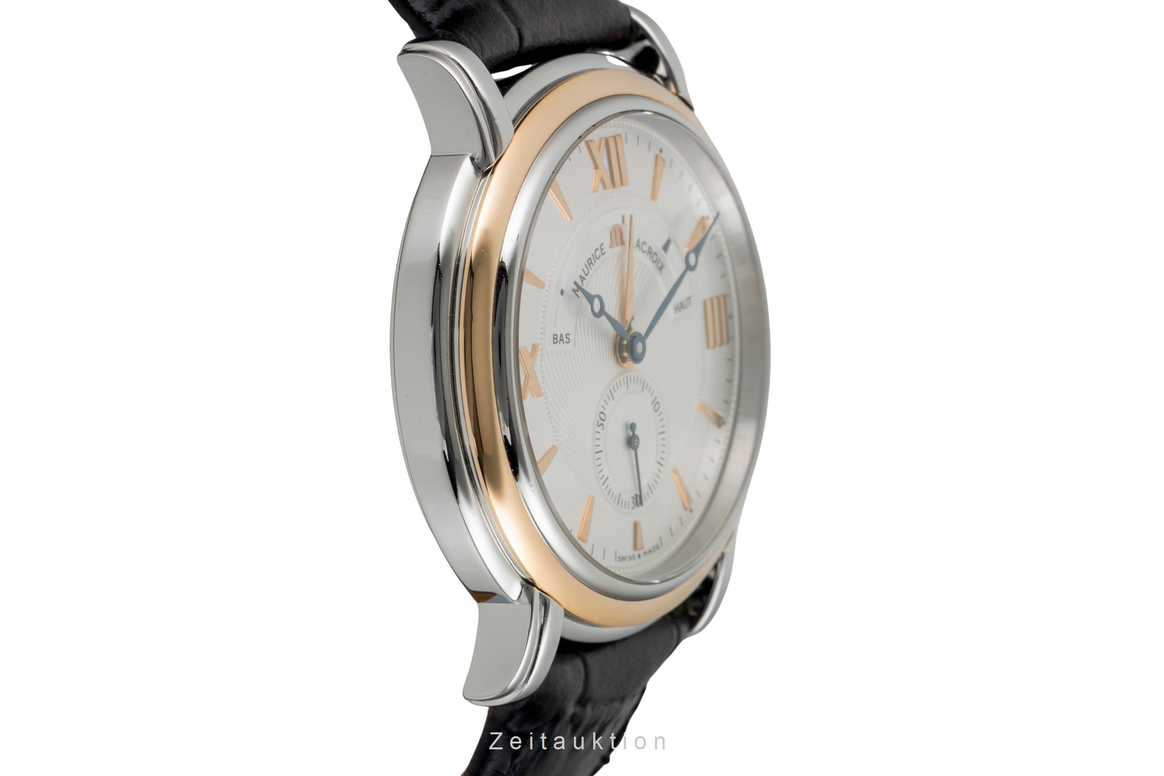 Maurice Lacroix Masterpiece Stahl / Gold Handaufzug Herrenuhr Ref. AL 85999  [2602931]