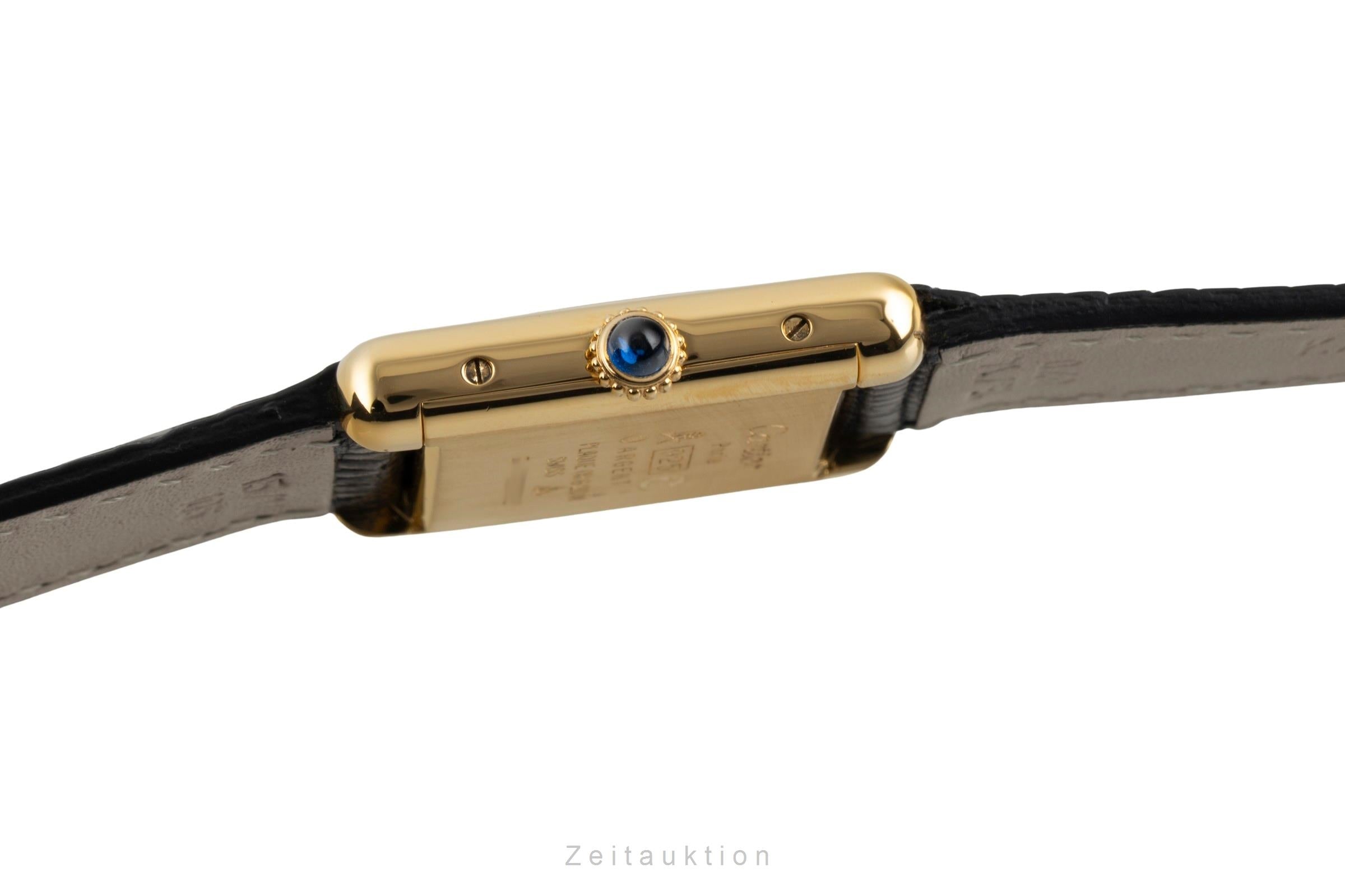 Cartier Tank silver-gilt manual winding women's watch  [2602932]