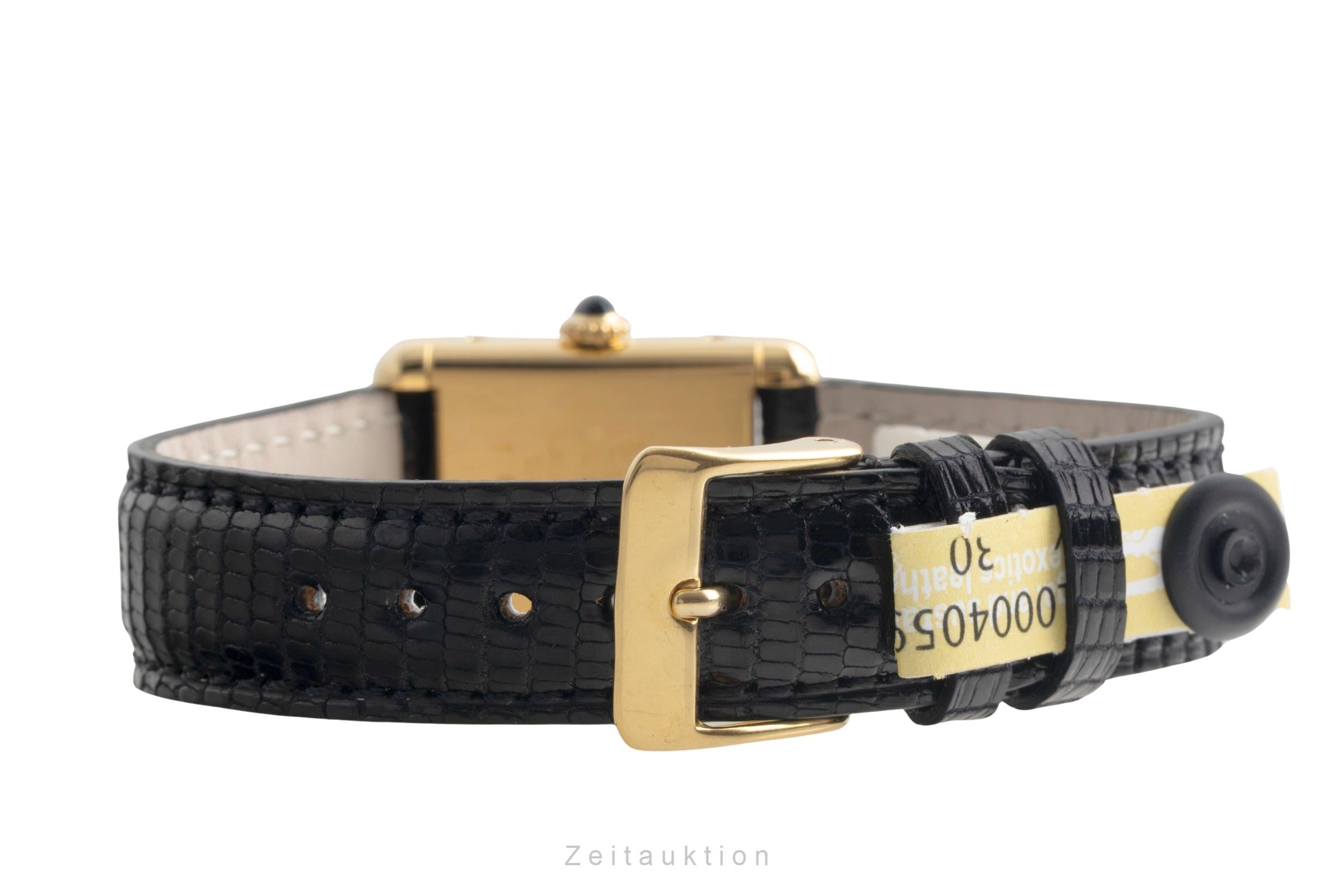 Cartier Tank silver-gilt manual winding women's watch  [2602932]