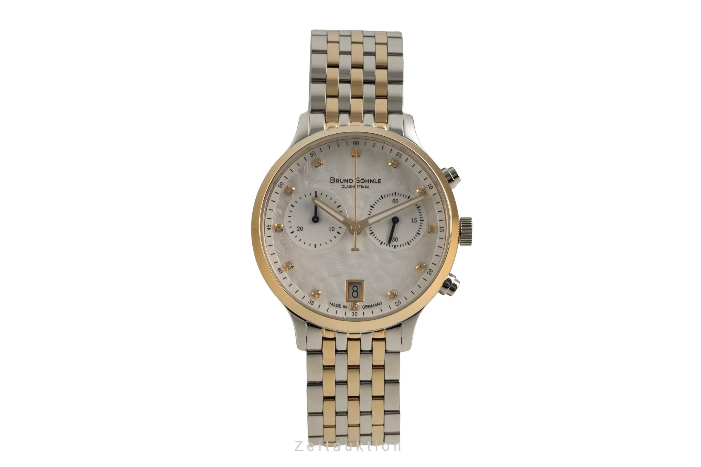 Bruno Söhnle Glashütte Bologna Chronograph cronografo acciaio quarzo orologio da donna 17-23238-250  [2602933]
