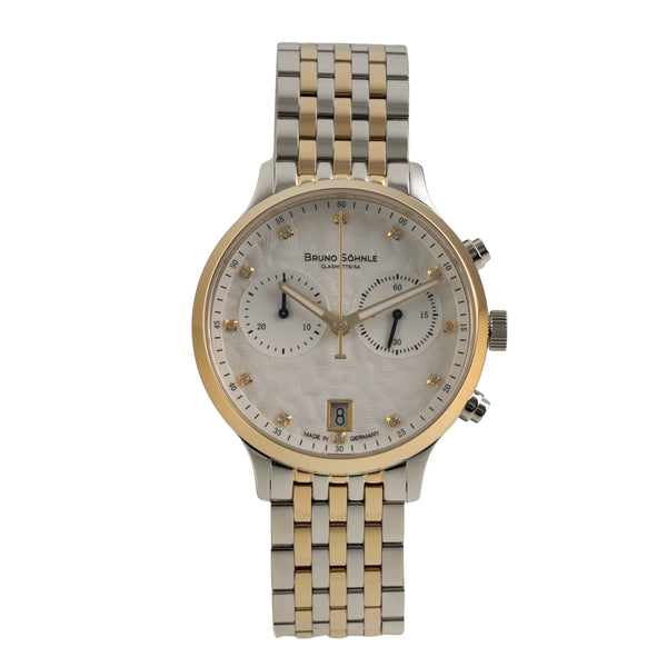 Bruno Söhnle Glashütte Bologna Chronograph cronografo acciaio quarzo orologio da donna 17-23238-250  [2602933]