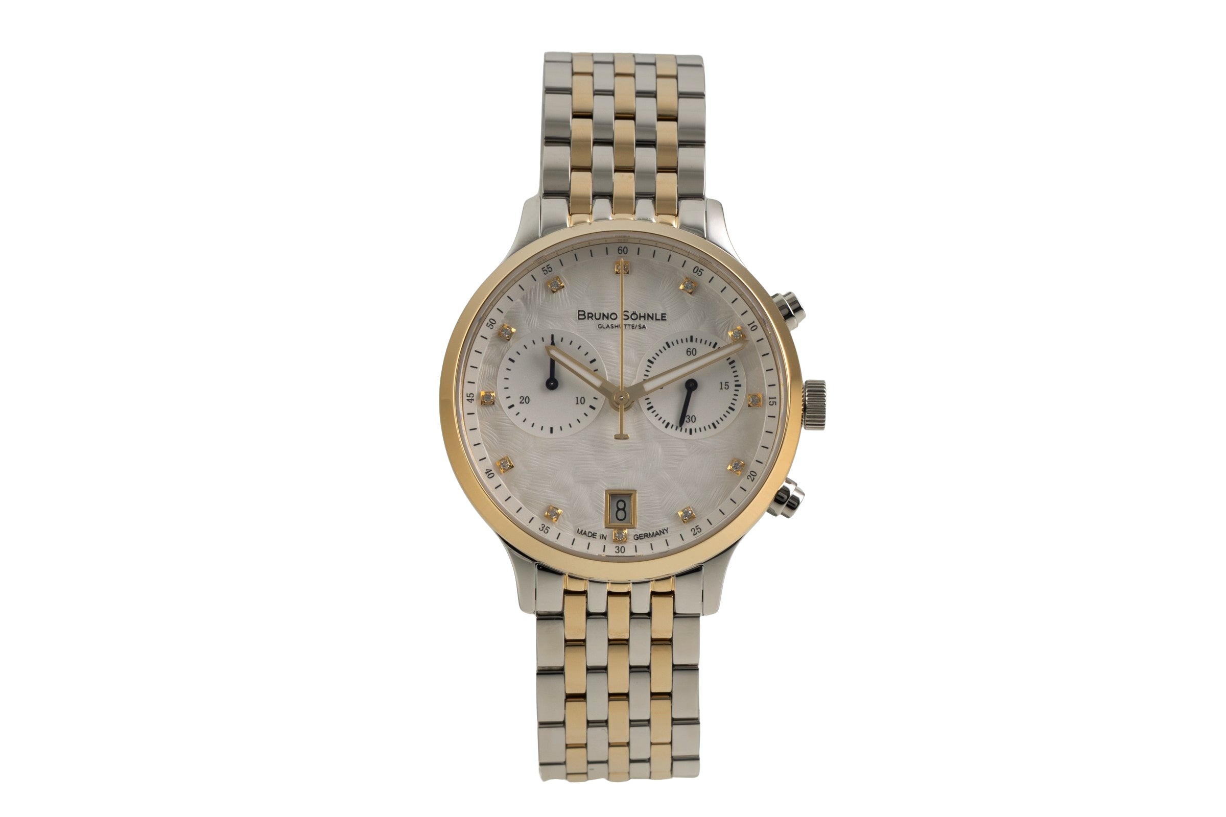 Bruno Söhnle Glashütte Bologna Chronograph chronograph steel quartz women's watch 17-23238-250  [2602933]