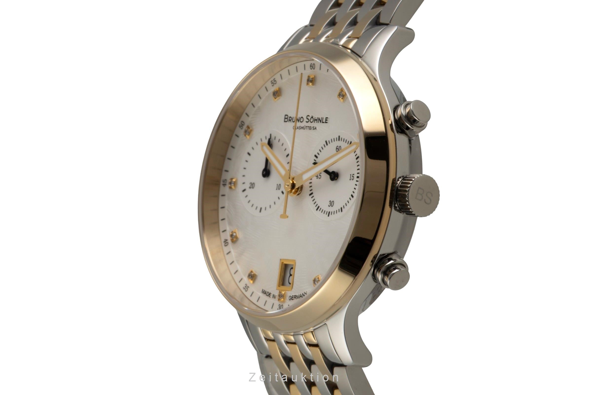 Bruno Söhnle Glashütte Bologna Chronograph cronografo acciaio quarzo orologio da donna 17-23238-250  [2602933]