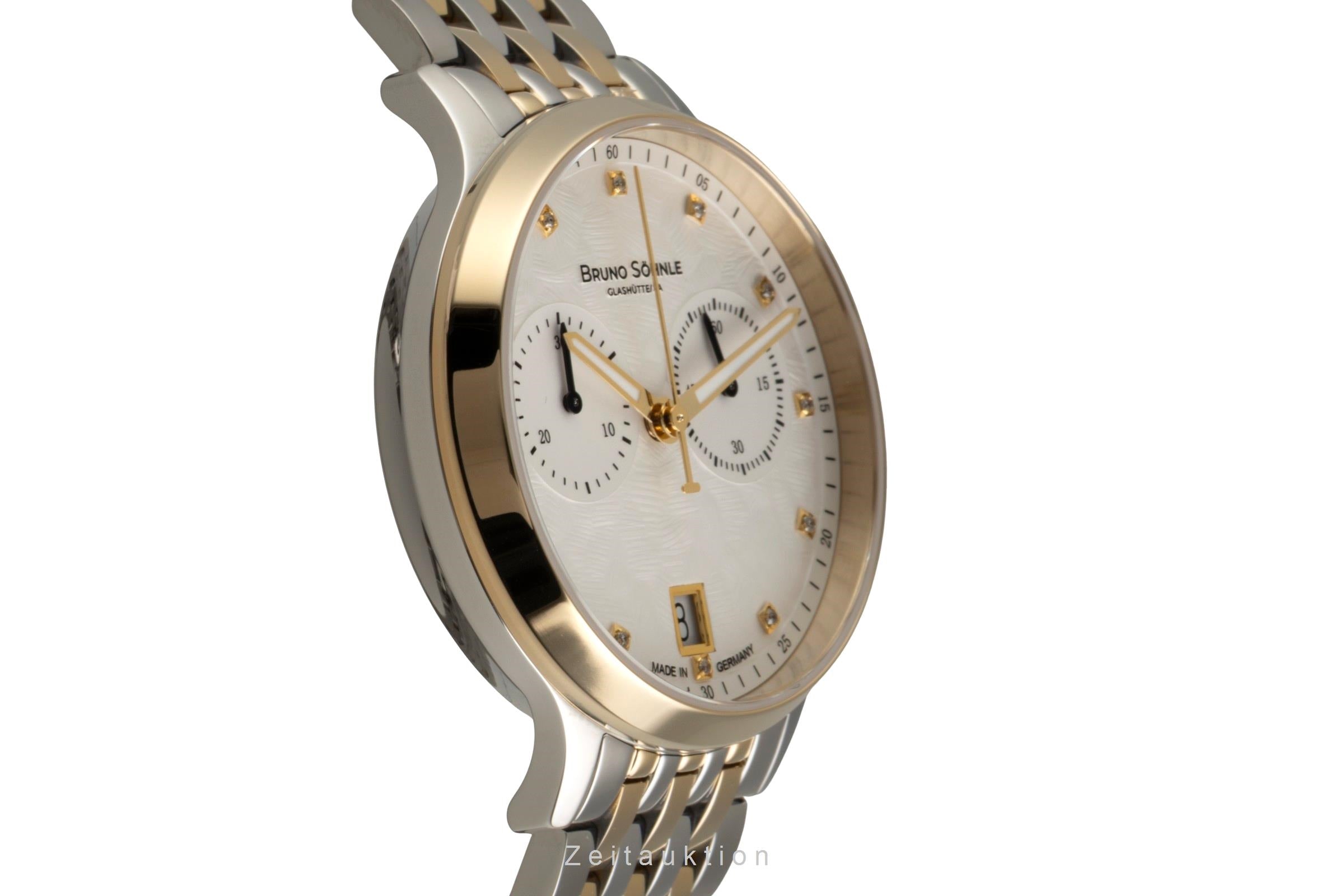 Bruno Söhnle Glashütte Bologna Chronograph cronografo acciaio quarzo orologio da donna 17-23238-250  [2602933]
