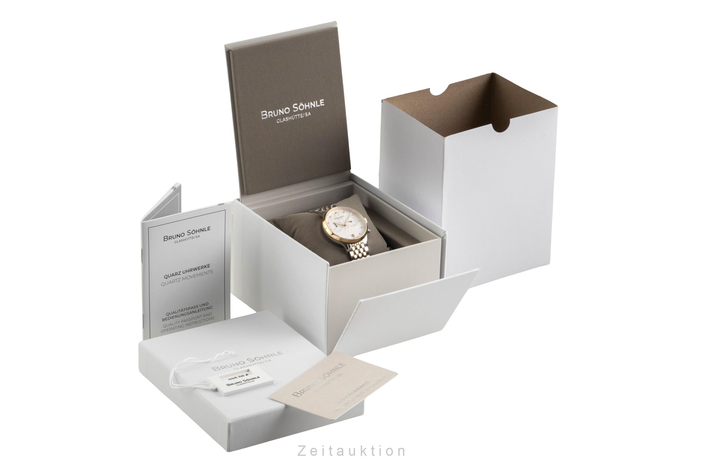 Bruno Söhnle Glashütte Bologna Chronograph cronografo acciaio quarzo orologio da donna 17-23238-250  [2602933]