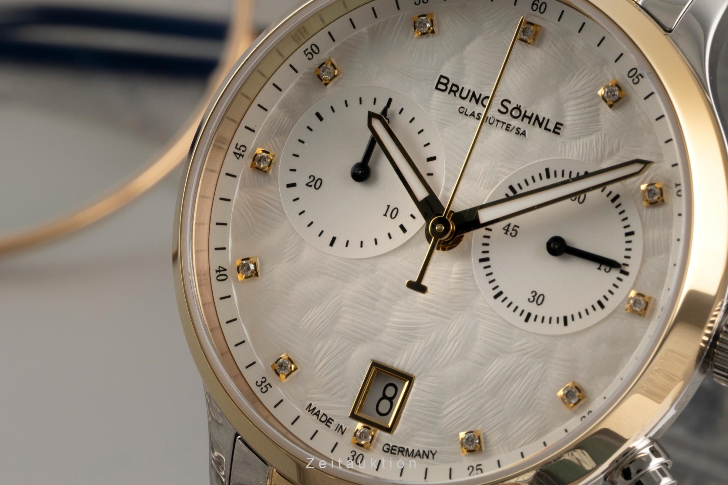 Bruno Söhnle Glashütte Bologna Chronograph cronografo acciaio quarzo orologio da donna 17-23238-250  [2602933]
