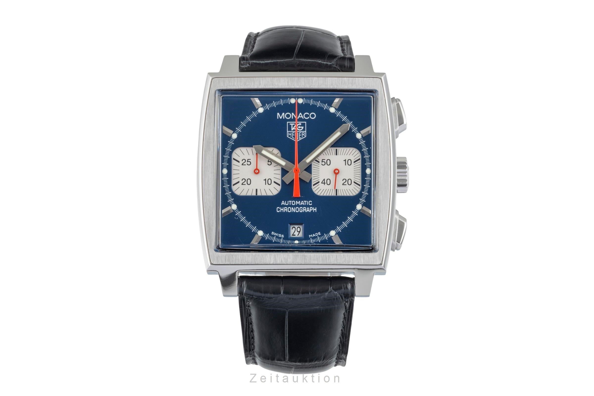 Tag Heuer Monaco chronograph steel automatic men's watch CW2113-0  [2602935]