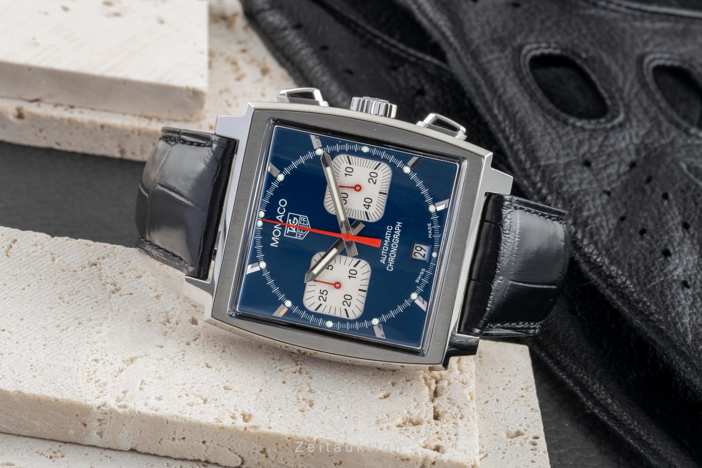Tag Heuer Monaco chronograph steel automatic men's watch CW2113-0  [2602935]