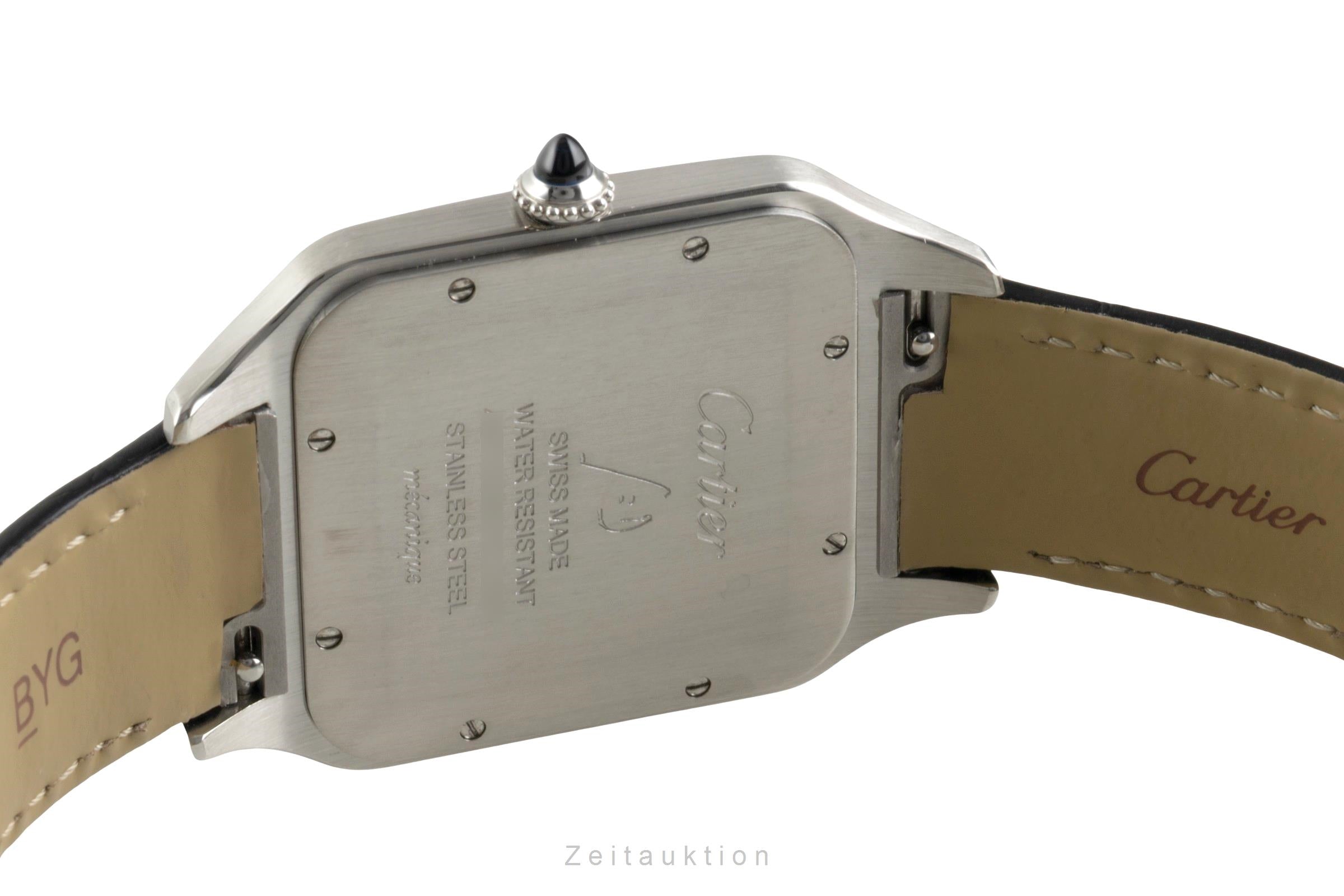 Cartier Santos Dumont Stahl / Gold Handaufzug Herrenuhr Ref. W2SA0017 B&P  [2602937]
