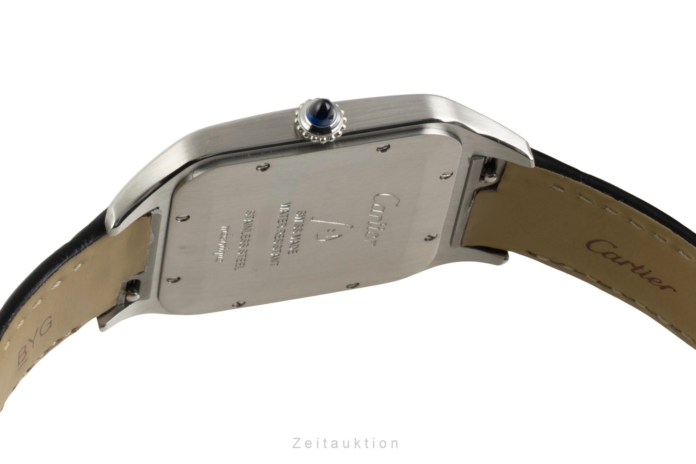 Cartier Santos Dumont Stahl / Gold Handaufzug Herrenuhr Ref. W2SA0017 B&P  [2602937]