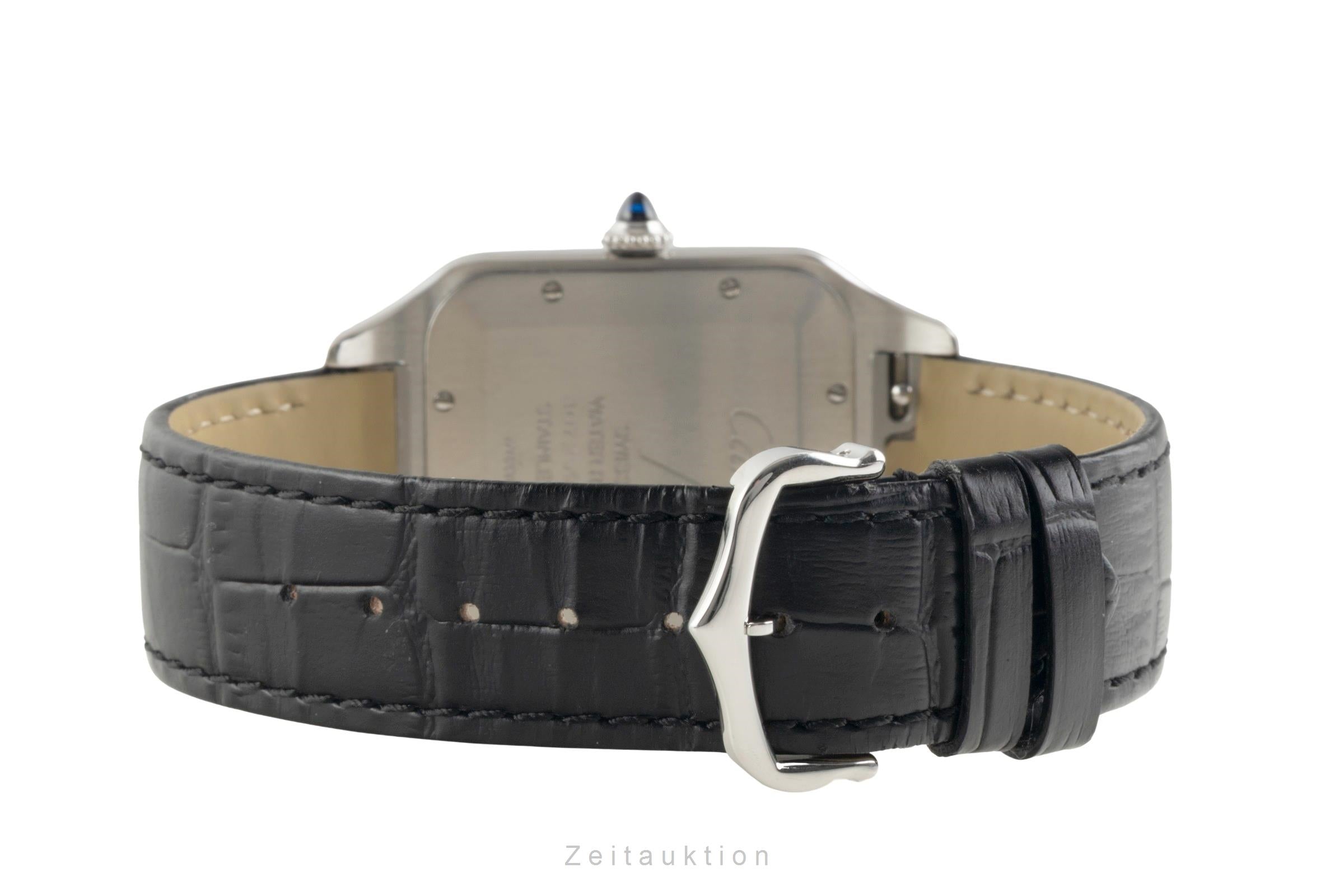 Cartier Santos Dumont Stahl / Gold Handaufzug Herrenuhr Ref. W2SA0017 B&P  [2602937]