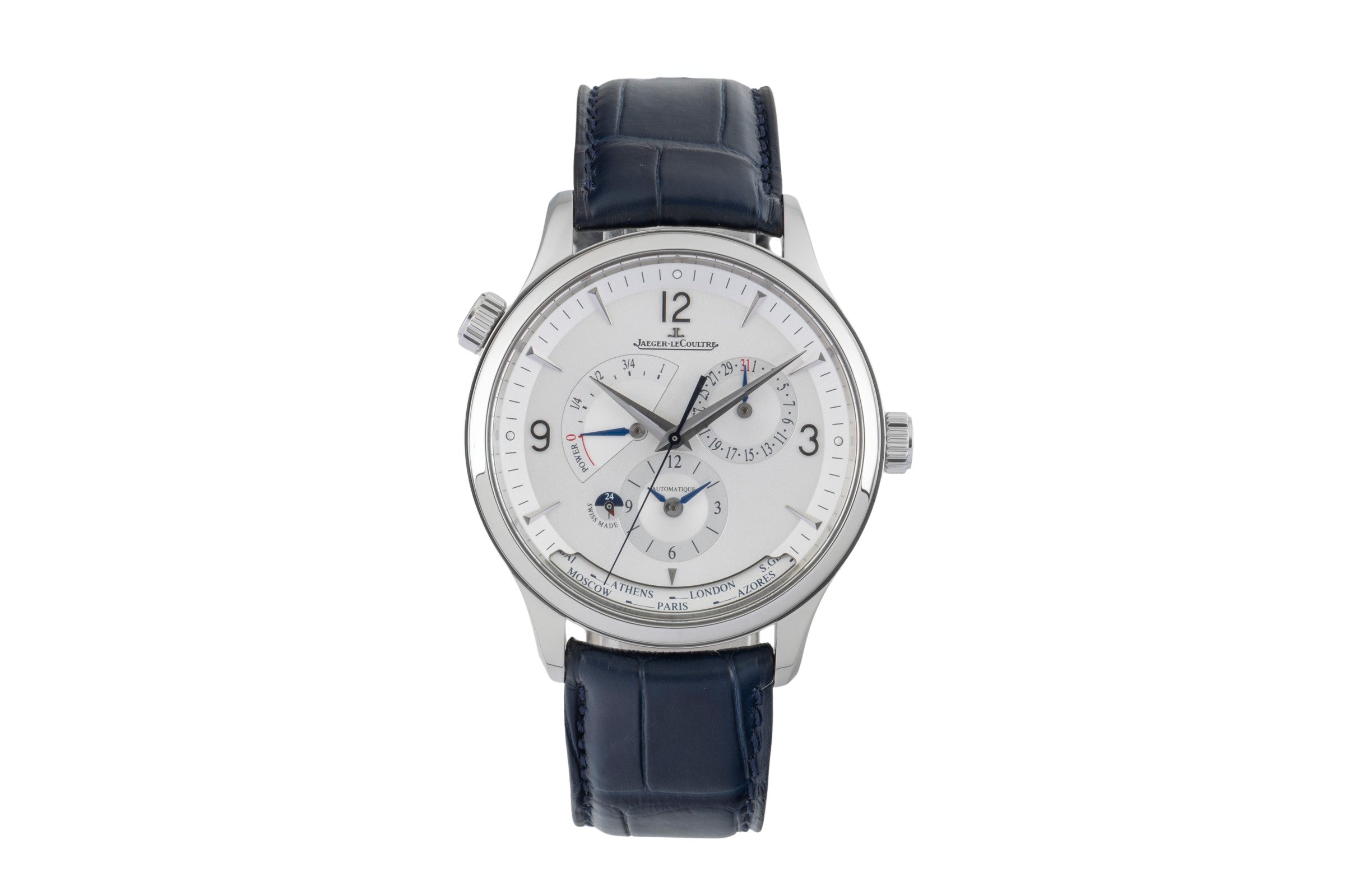 Jaeger LeCoultre Master Geographic steel automatic men's watch Q4128420, 830.8.A9.S  [2602938]