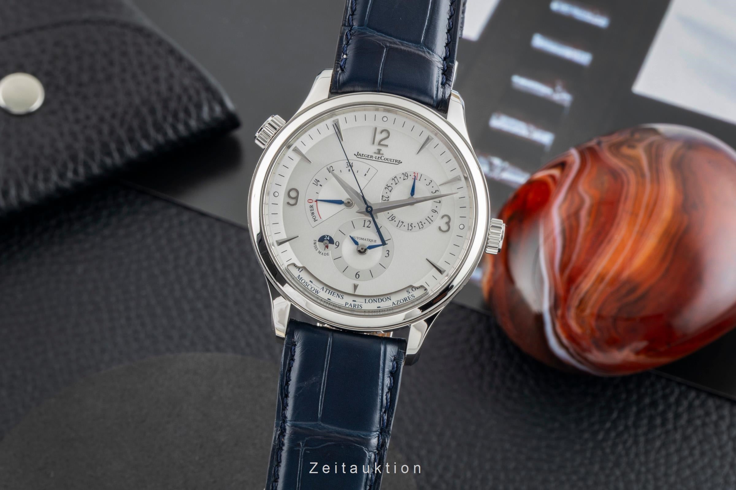 Jaeger LeCoultre Master Geographic steel automatic men's watch Q4128420, 830.8.A9.S  [2602938]