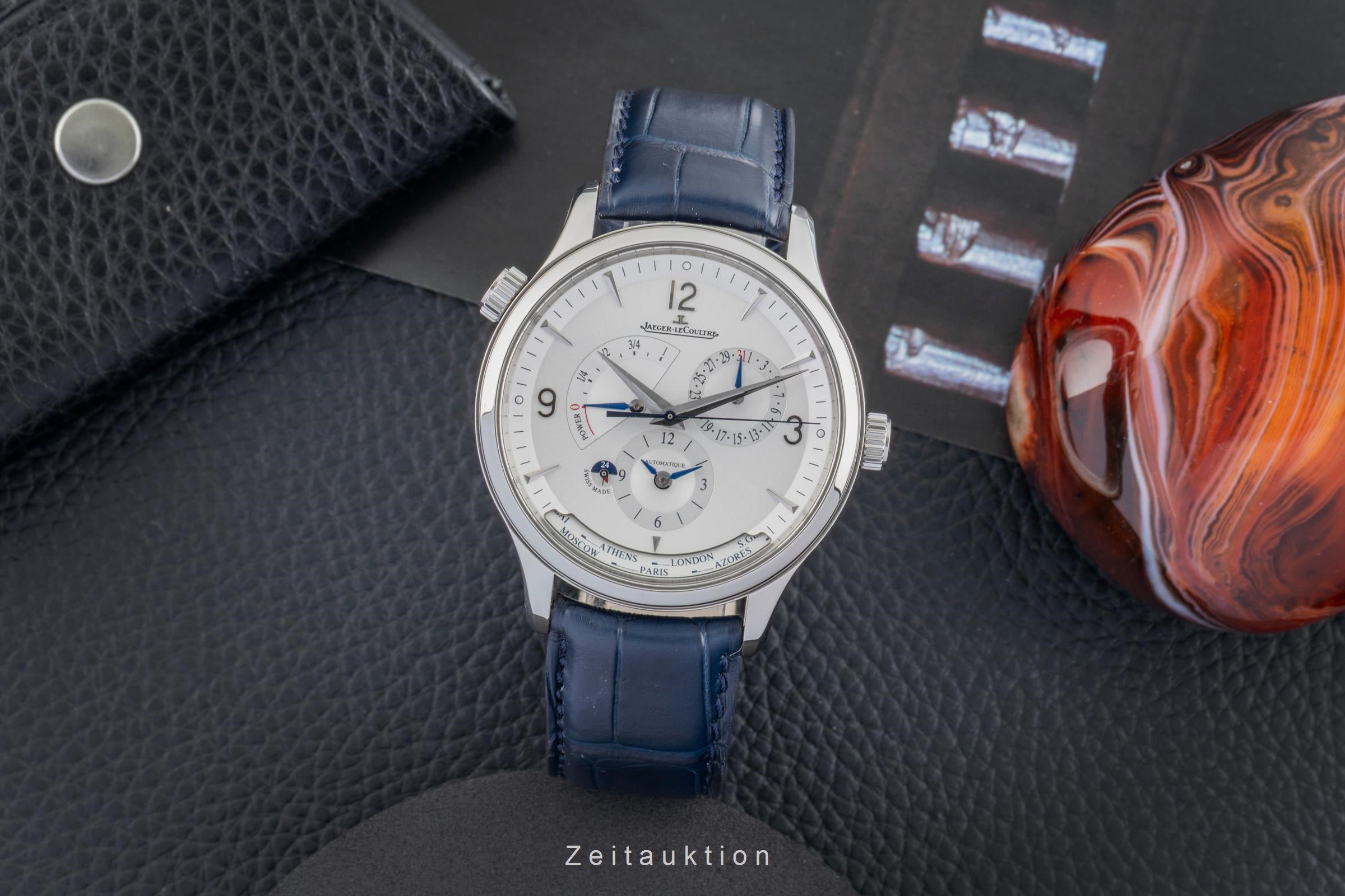 Jaeger LeCoultre Master Geographic steel automatic men's watch Q4128420, 830.8.A9.S  [2602938]