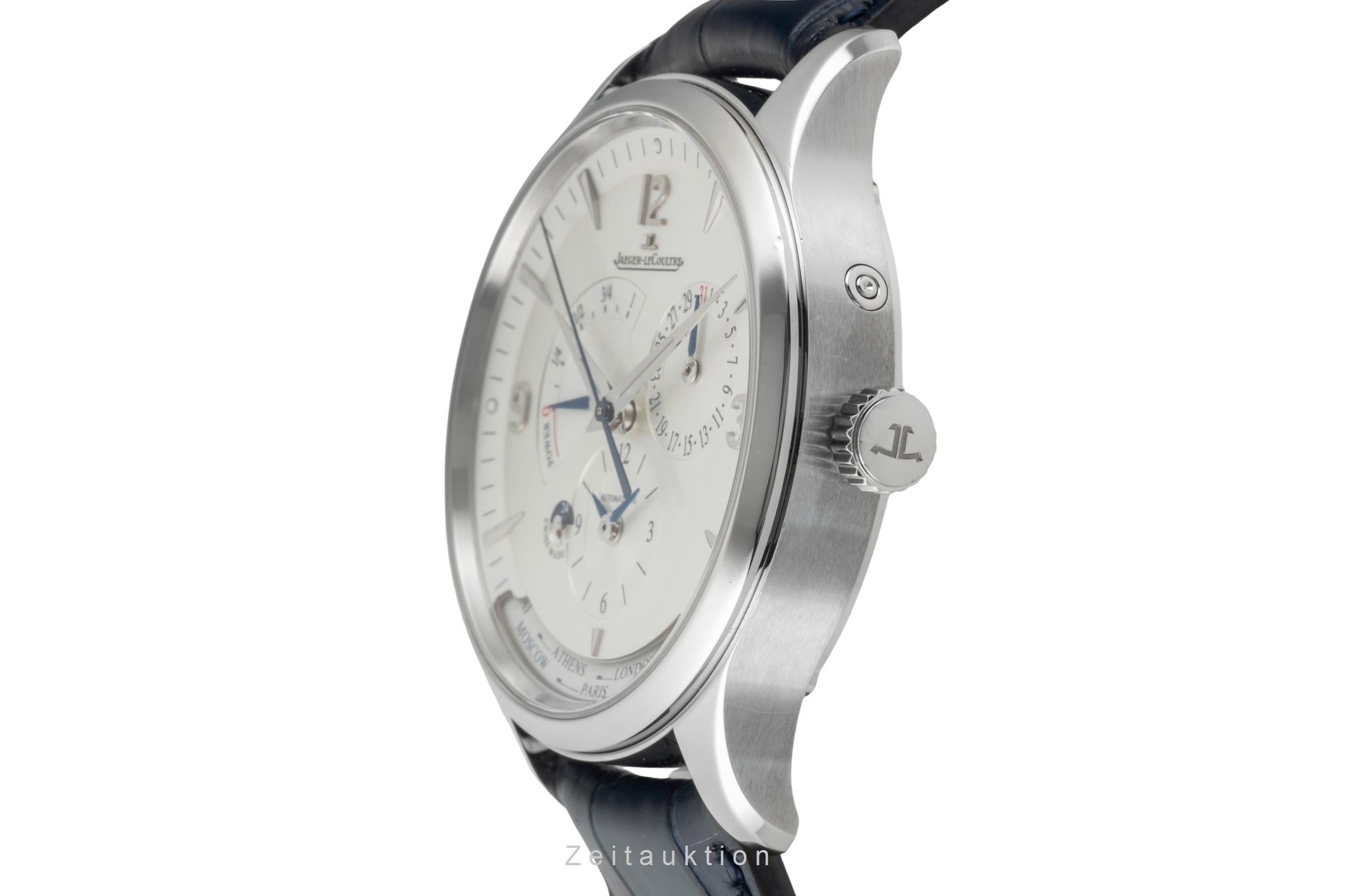 Jaeger LeCoultre Master Geographic steel automatic men's watch Q4128420, 830.8.A9.S  [2602938]