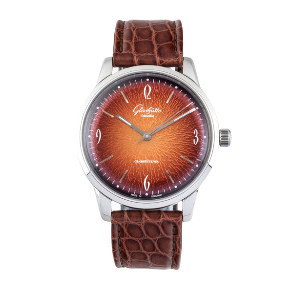Glashütte Original Sixties Orange Automatik Ref. 1-39-52-13-02-04 B&P NP: 7100€ [2602940]