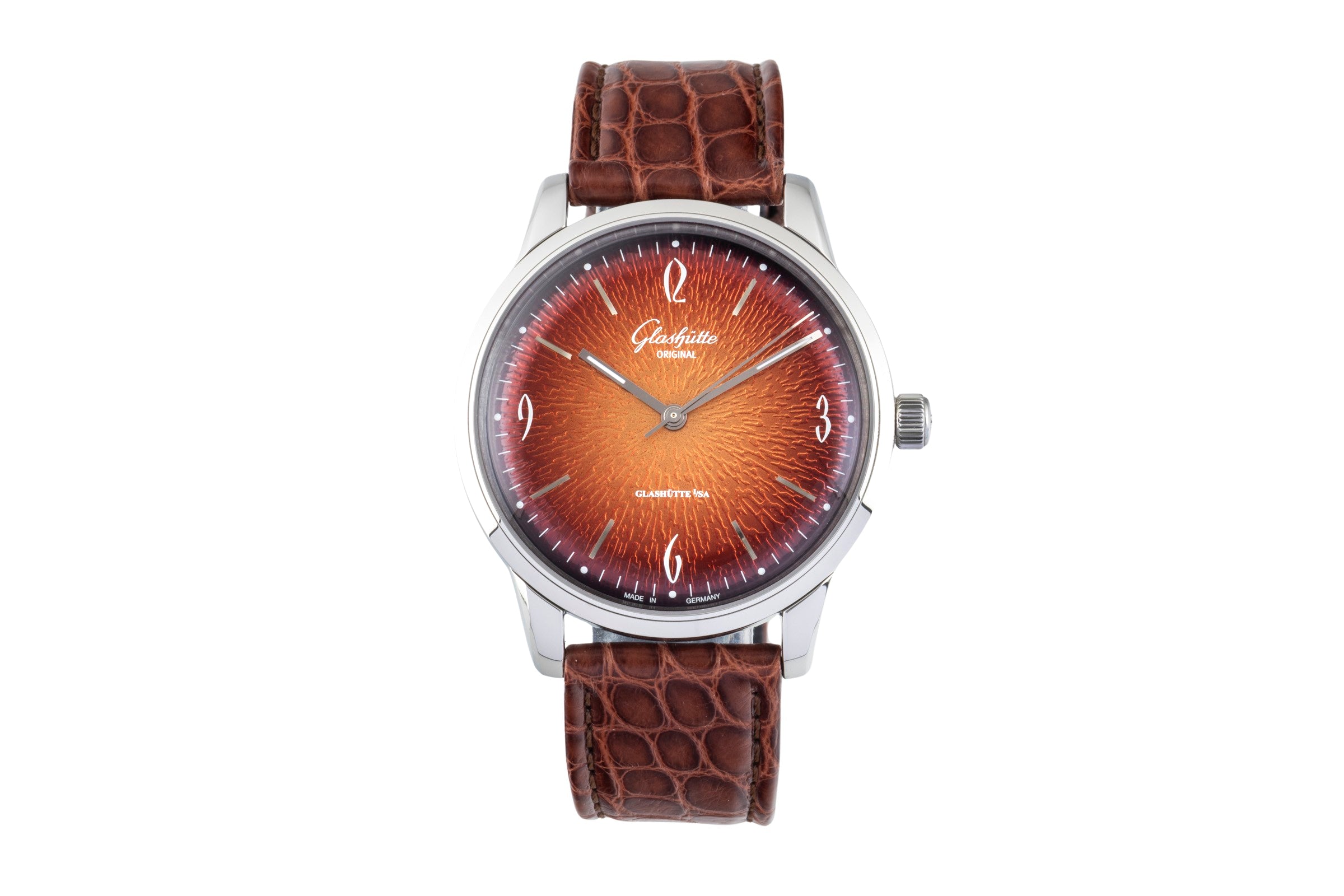 Glashütte Sixties steel automatic men's watch 1-39-52-13-02-04 LP: 7100EUR  [2602940]