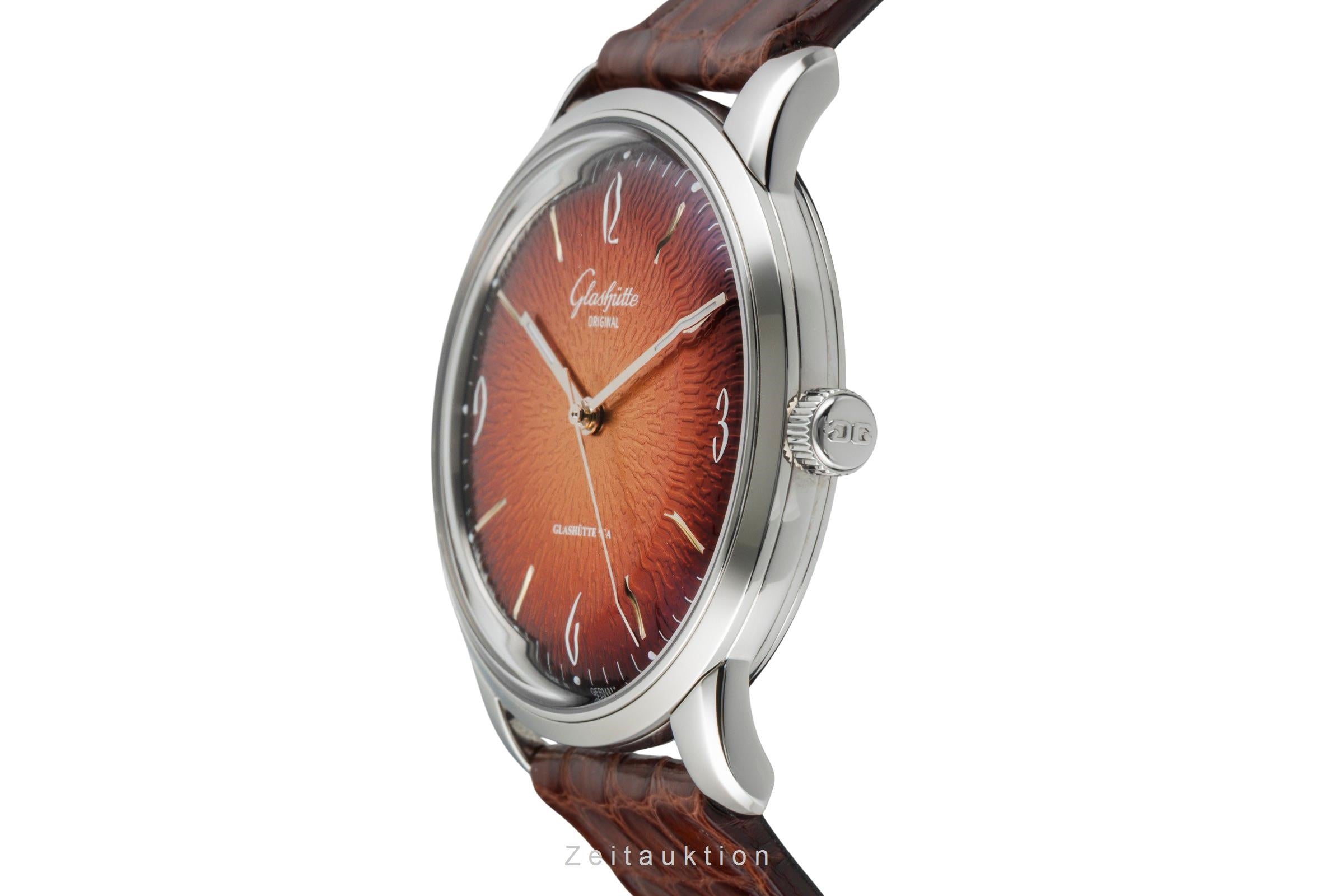 Glashütte Original Sixties Orange Automatik Ref. 1-39-52-13-02-04 B&P NP: 7100€ [2602940]