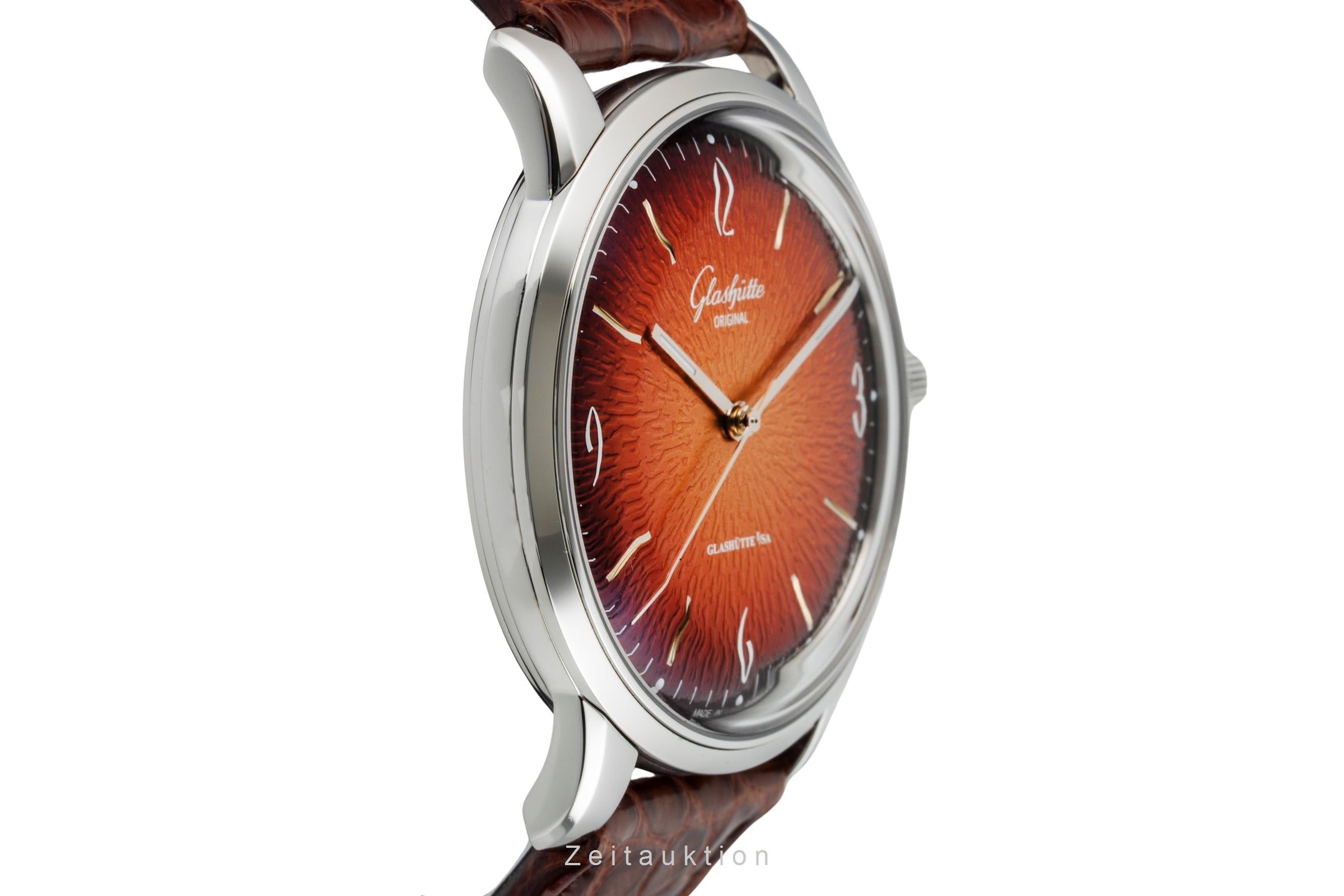 Glashütte Original Sixties Orange Automatik Ref. 1-39-52-13-02-04 B&P NP: 7100€ [2602940]