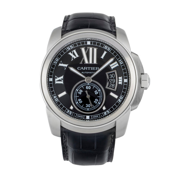 Cartier Calibre de Cartier steel automatic men's watch W7100041  [2602941]