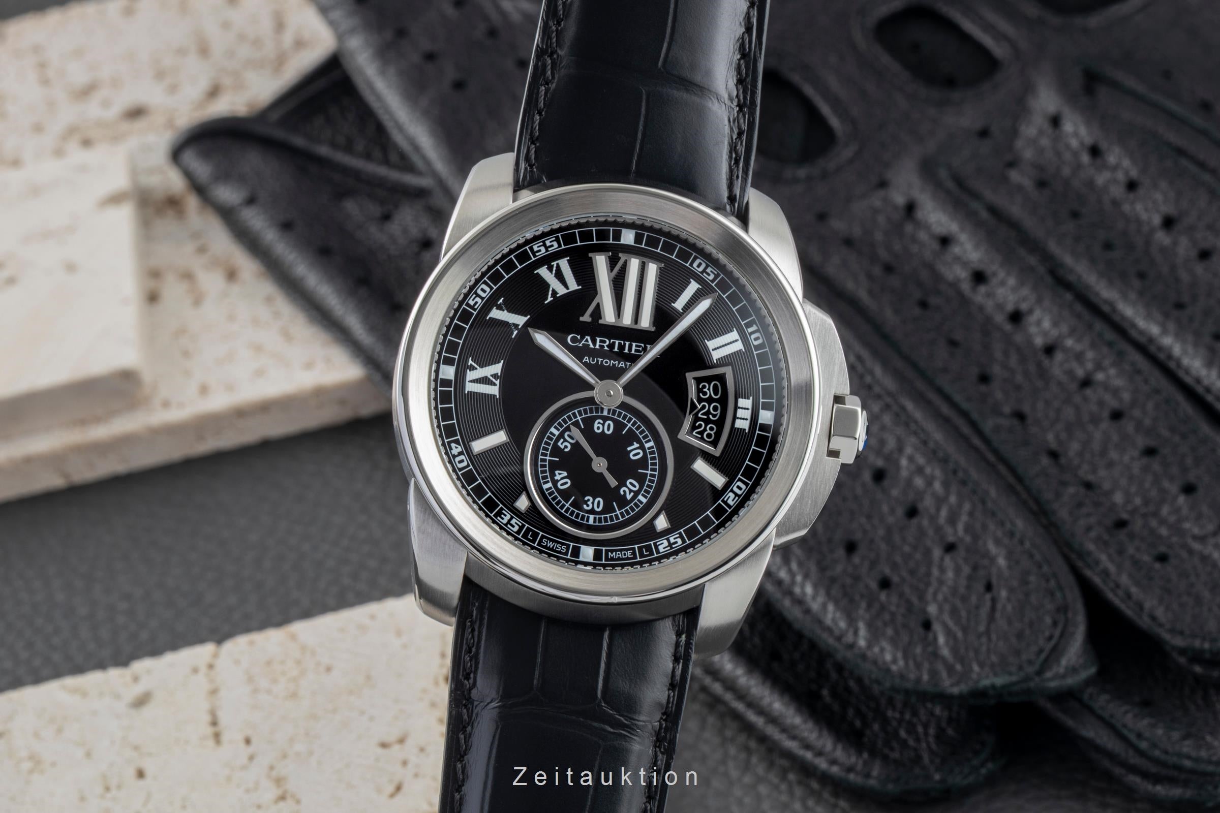 Cartier Calibre de Cartier steel automatic men's watch W7100041  [2602941]