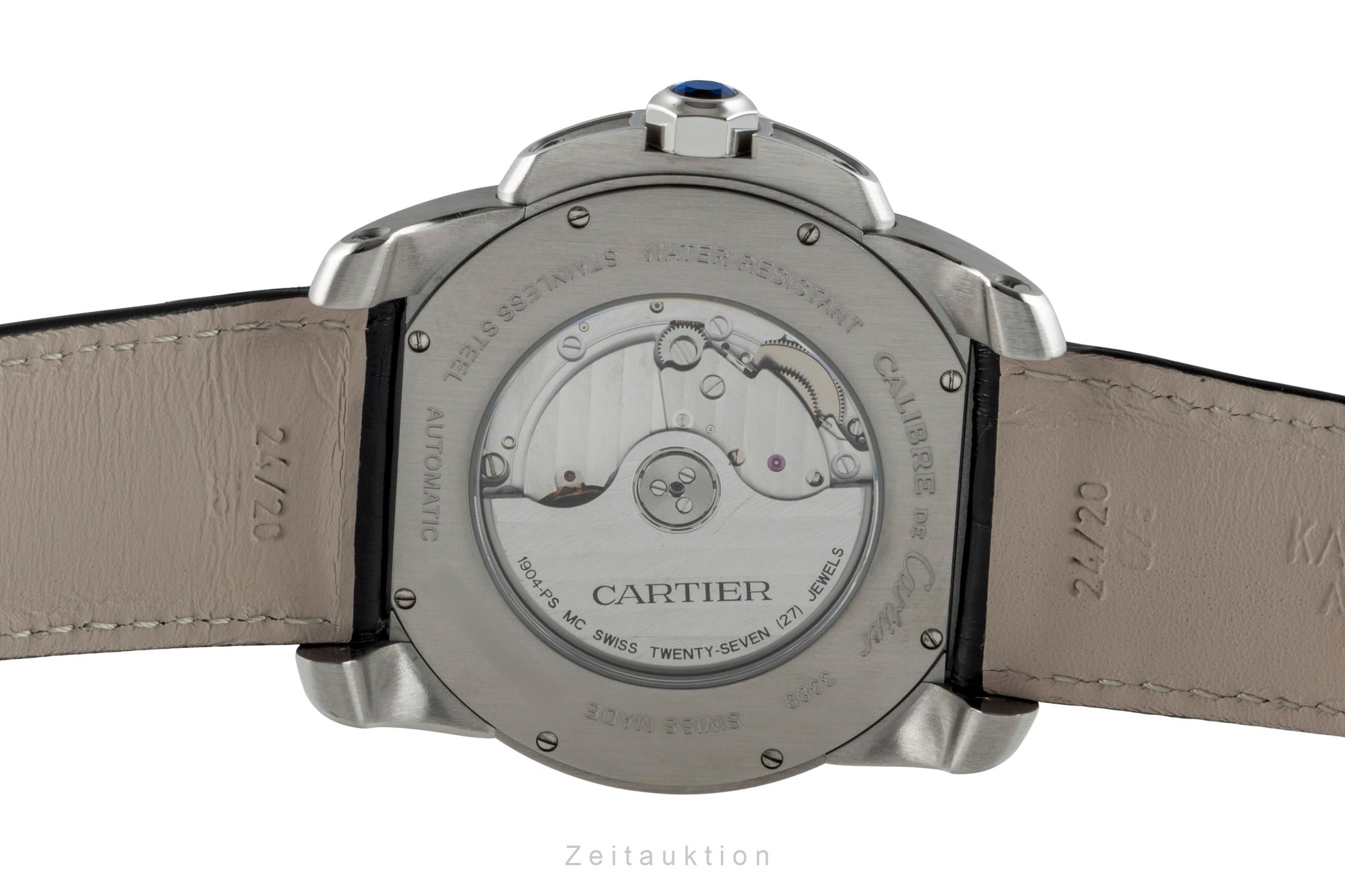 Cartier Calibre de Cartier steel automatic men's watch W7100041  [2602941]