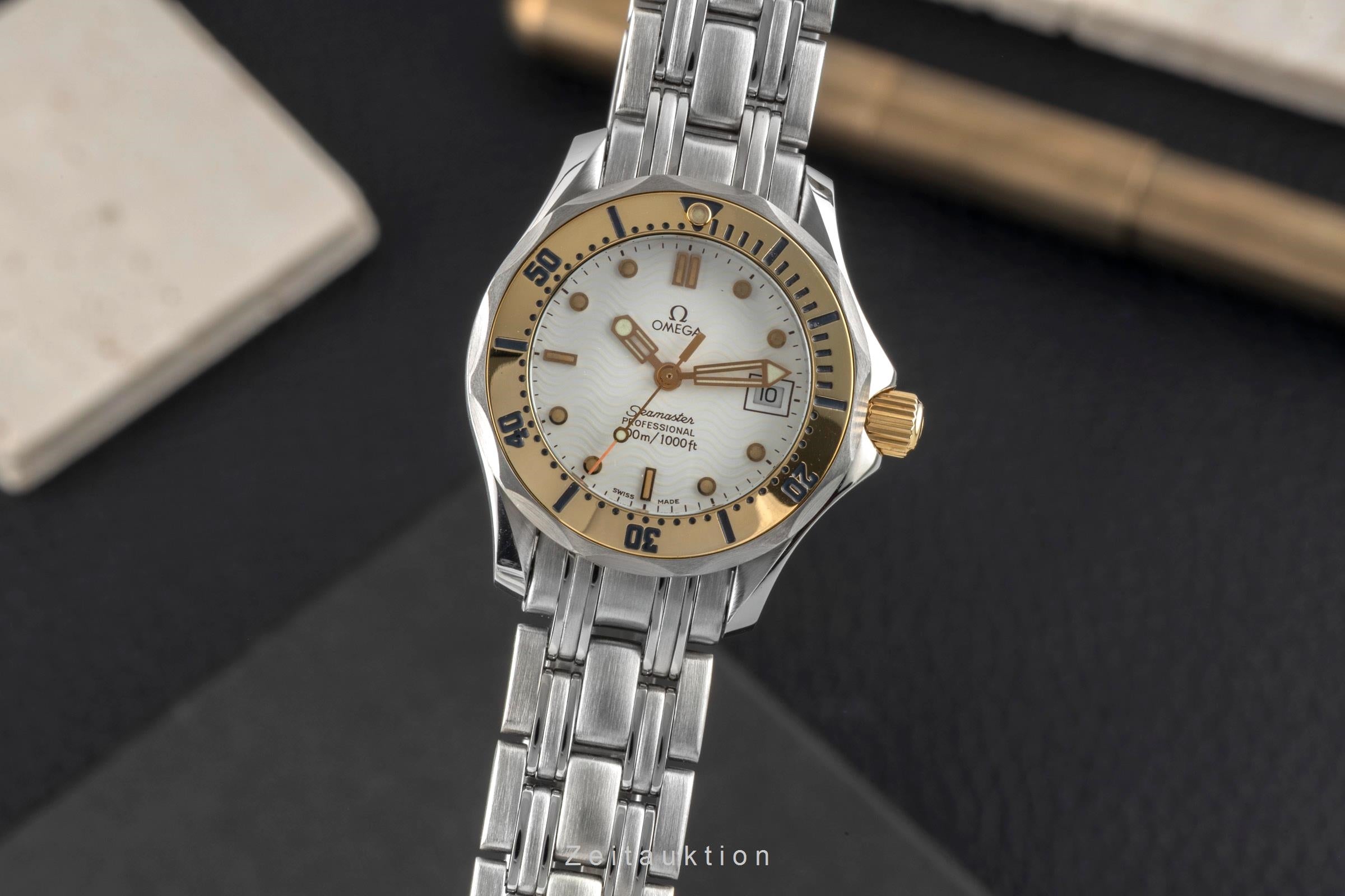 Omega Seamaster acero / oro cuarzo reloj para damas  2382.20.00  [2602947]
