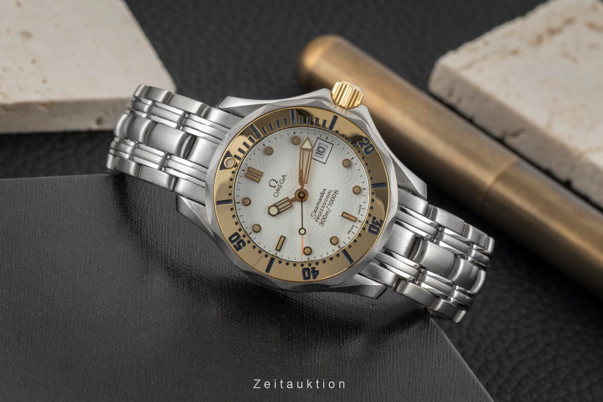 Omega Seamaster acero / oro cuarzo reloj para damas  2382.20.00  [2602947]