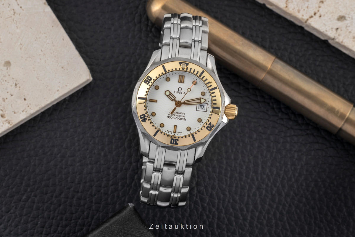 Omega Seamaster acero / oro cuarzo reloj para damas  2382.20.00  [2602947]